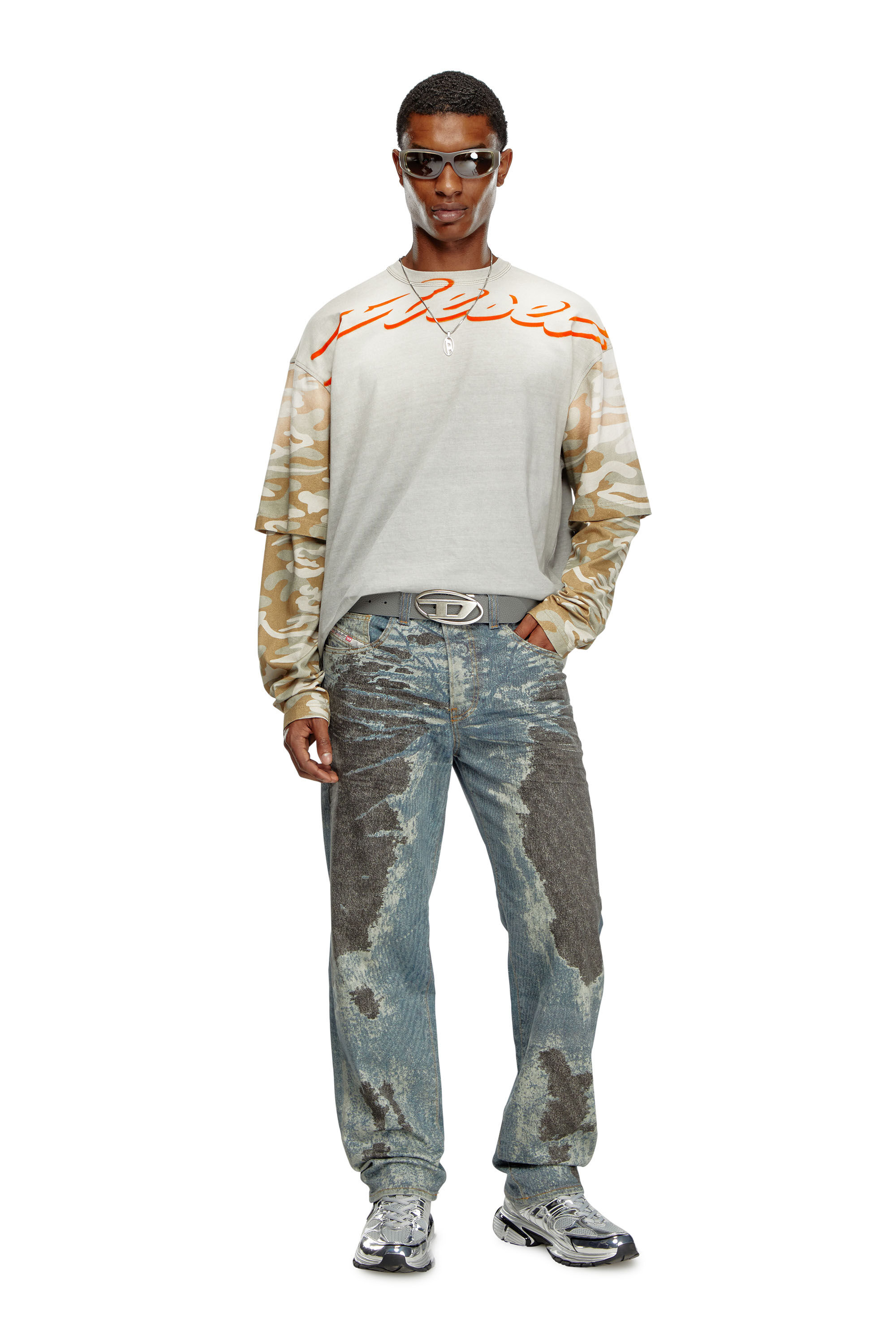 Diesel - Man's Regular Jeans 2024 D-Macs 0PGAV, Medium blue - 1