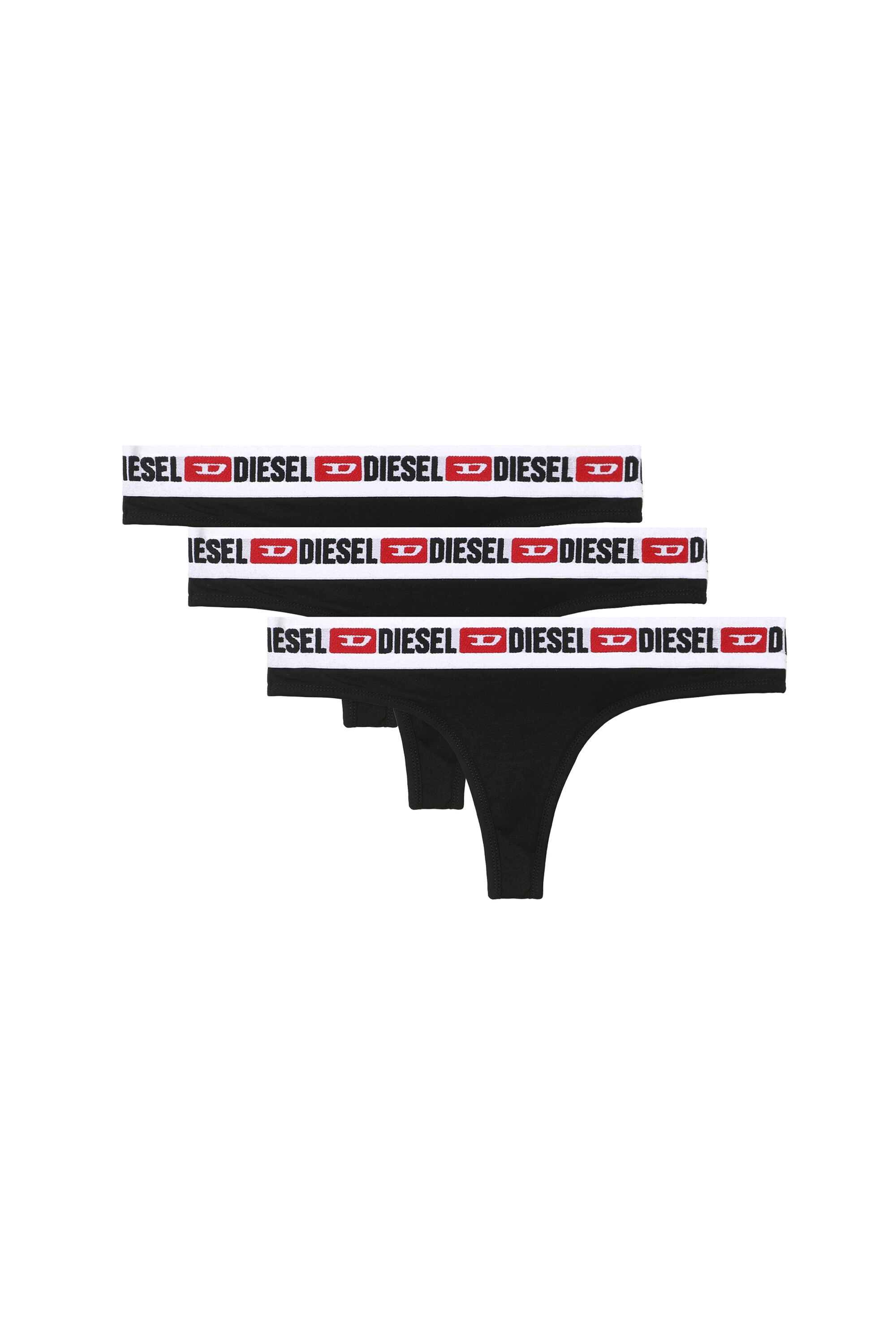 【DIESEL】(W) Ufst Stars Denim Division Thongs (3 Pack) Women's Three-pack of Denim Division thongs | Diesel