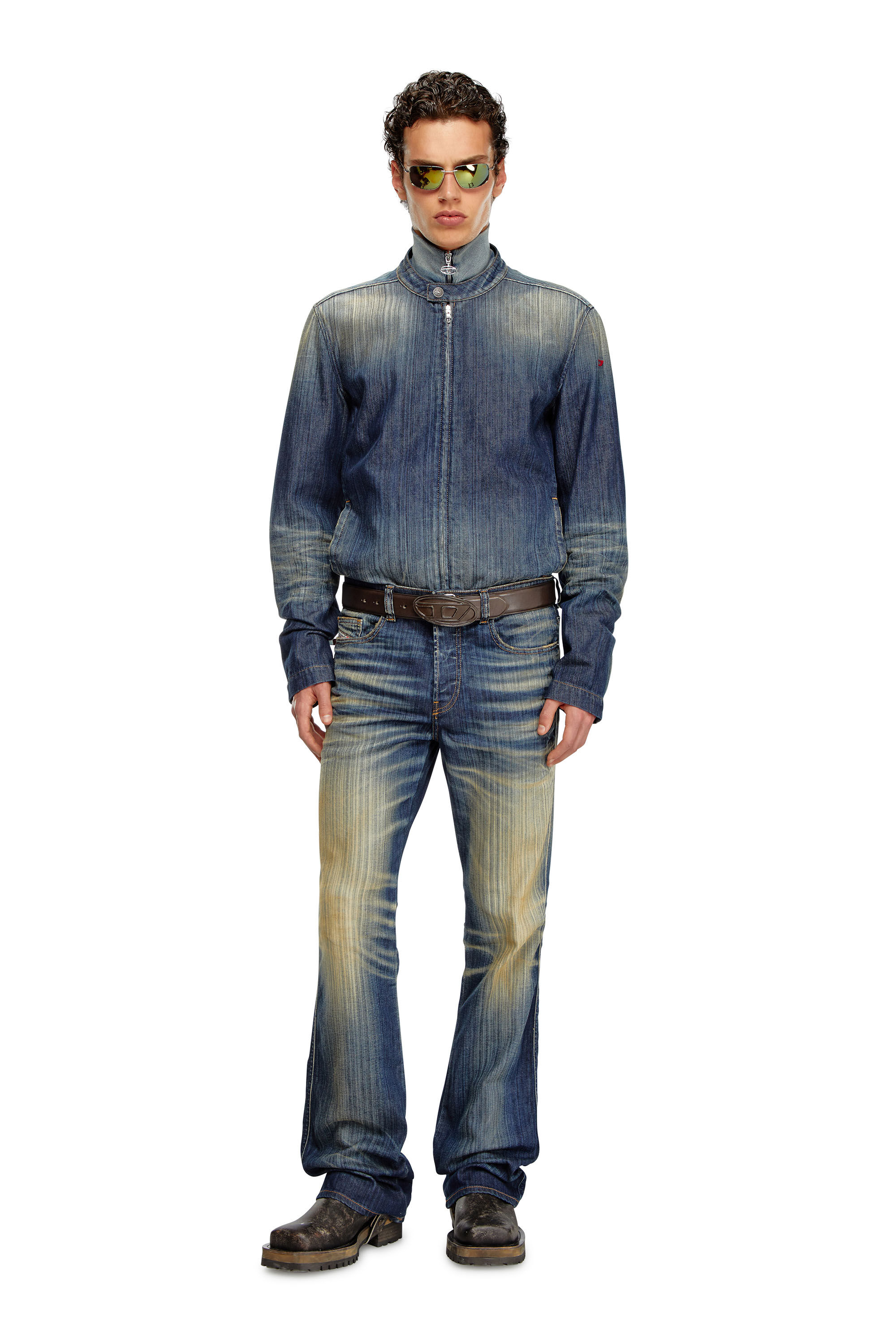 Diesel メンズ ジャケット D-GLORY クリーン ウォッシュ デニム