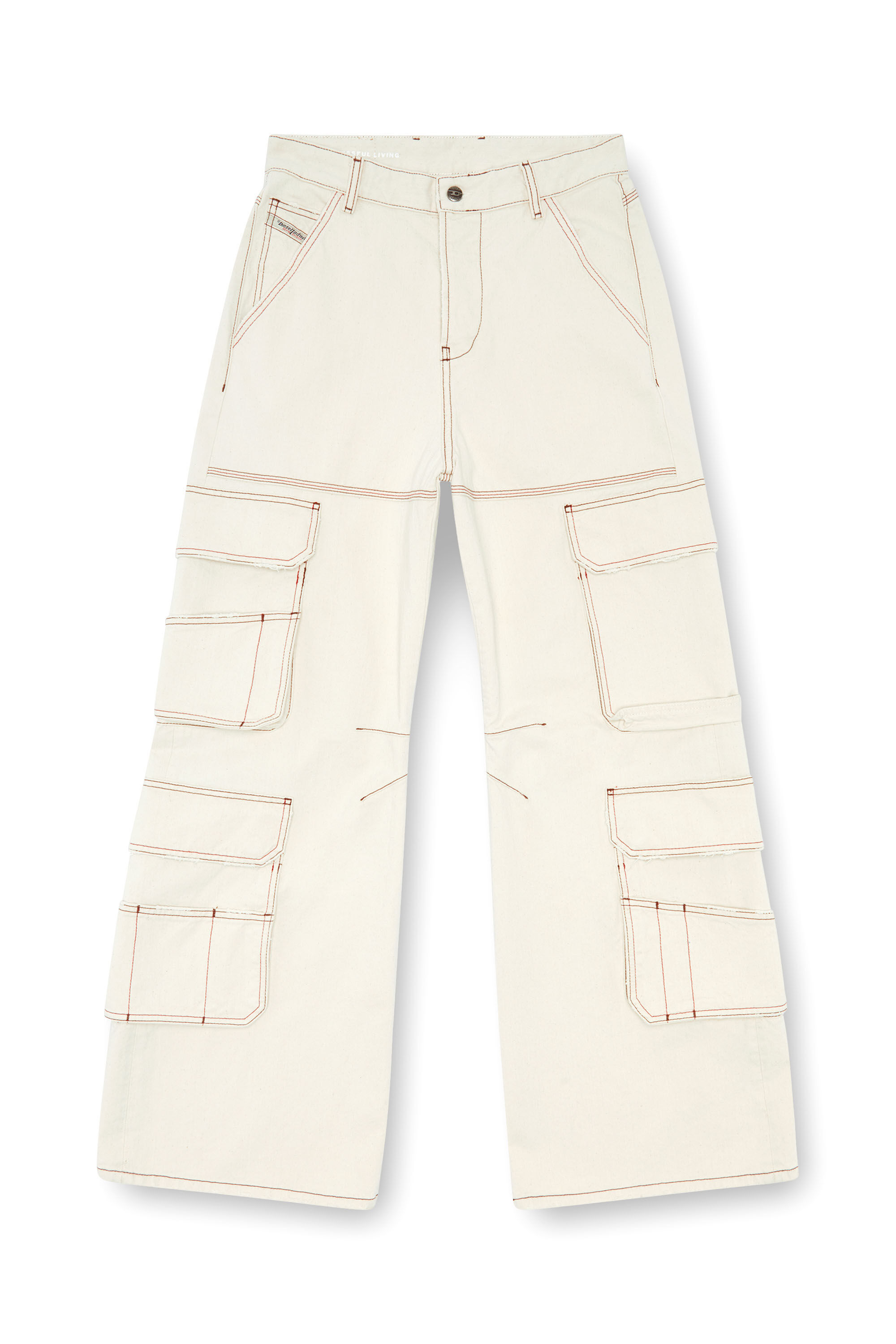 Diesel - Woman's Relaxed Jeans 1996 D-Sire 0GRDQ, White - 2