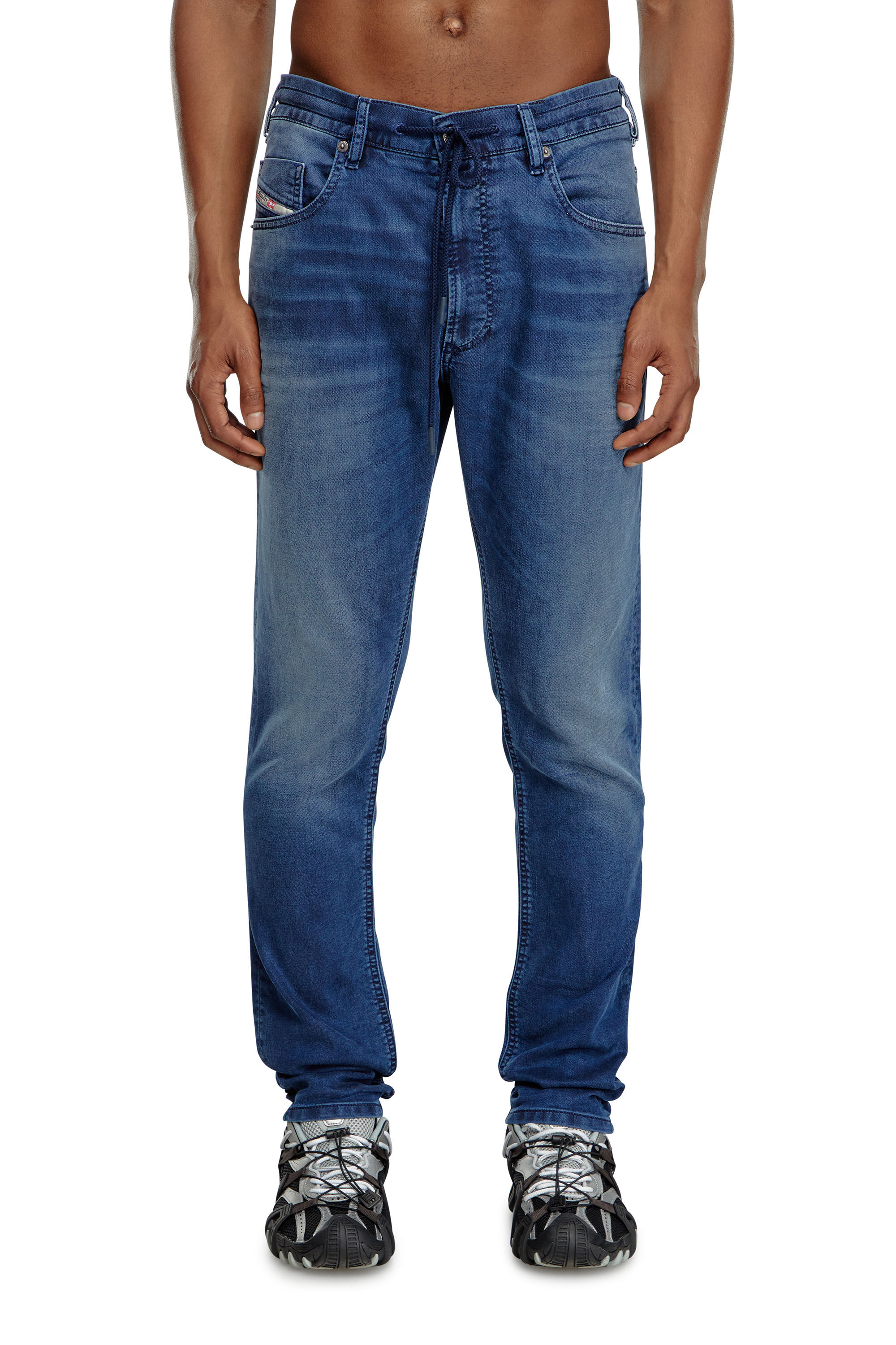 Diesel - Man's Regular 2030 D-Krooley Joggjeans® 068LX, Dark Blue - 3