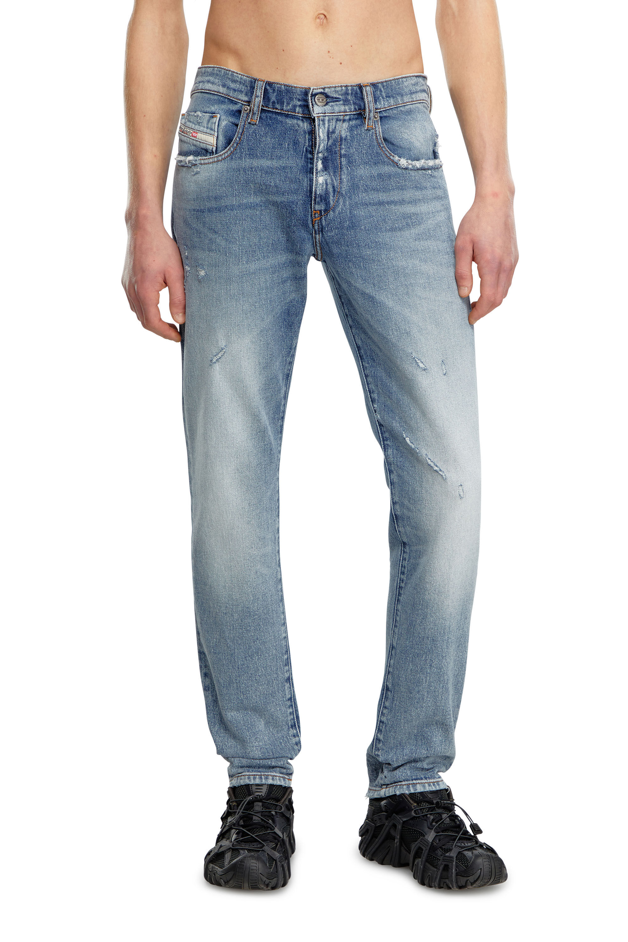 Diesel - Man's Slim Jeans 2019 D-Strukt 09J57, Medium blue - 3
