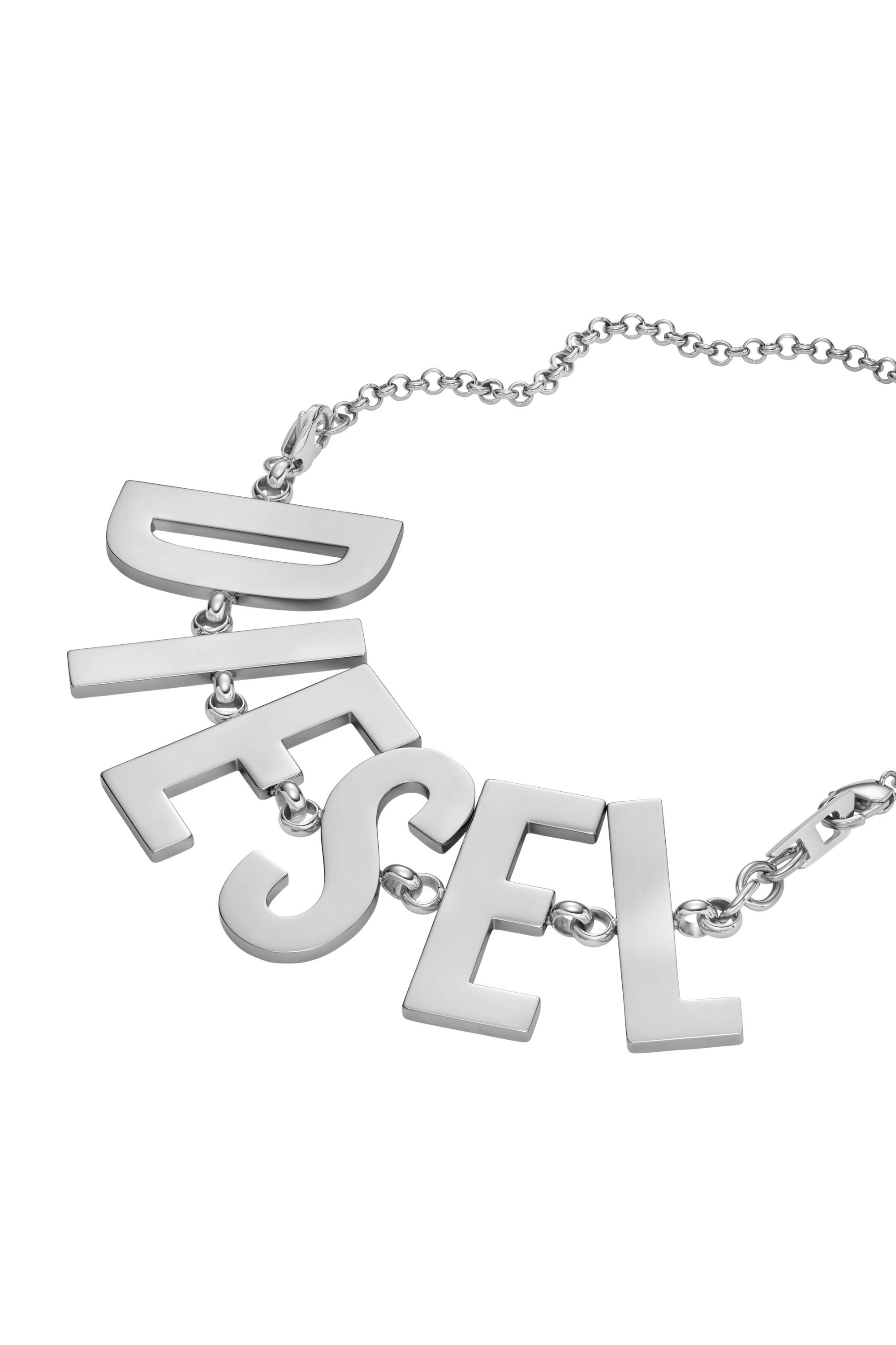 Diesel's necklaces lettering stainless steel | Diesel DX1478