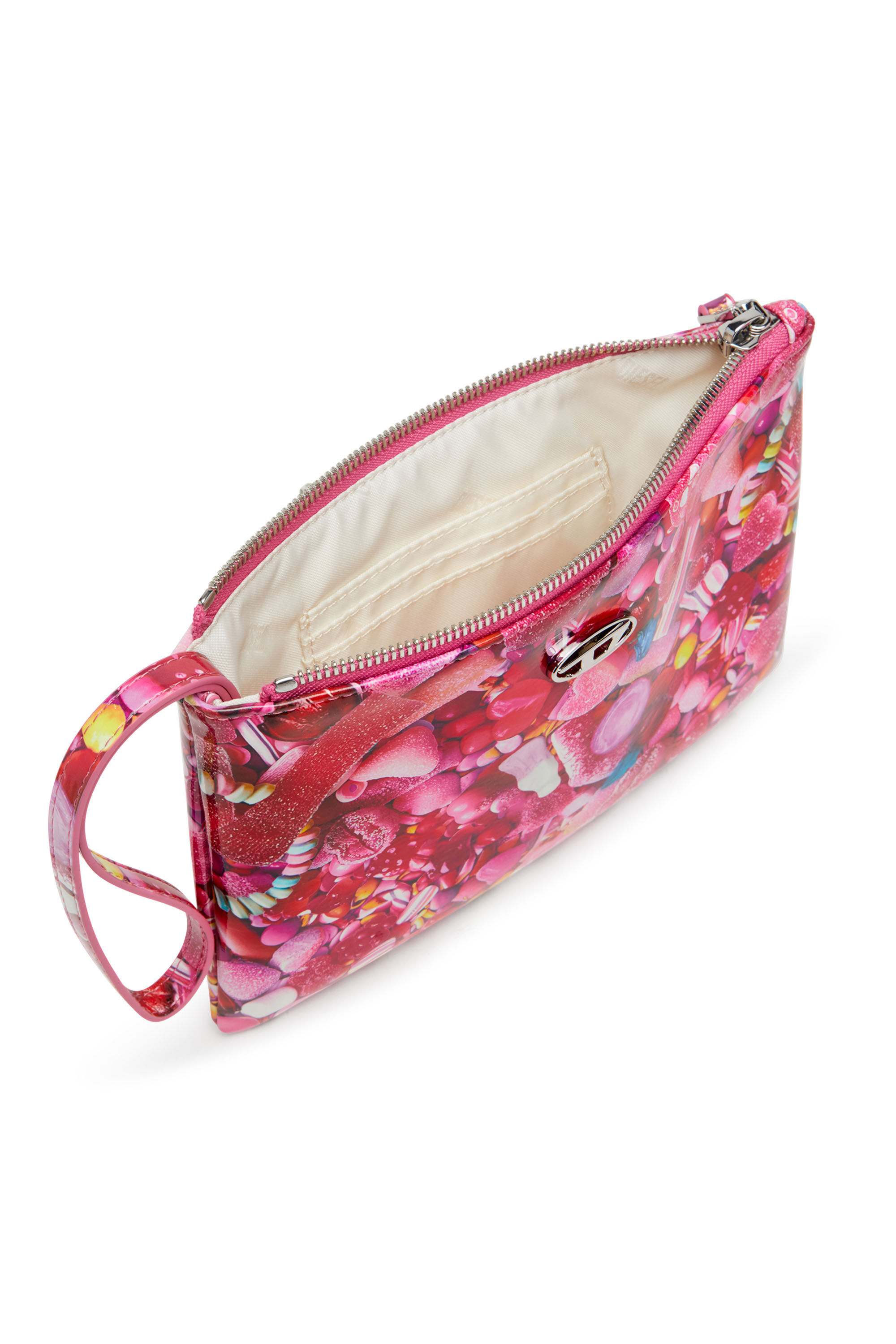 Women's Pouch in printed glossy PU | Pink | Diesel