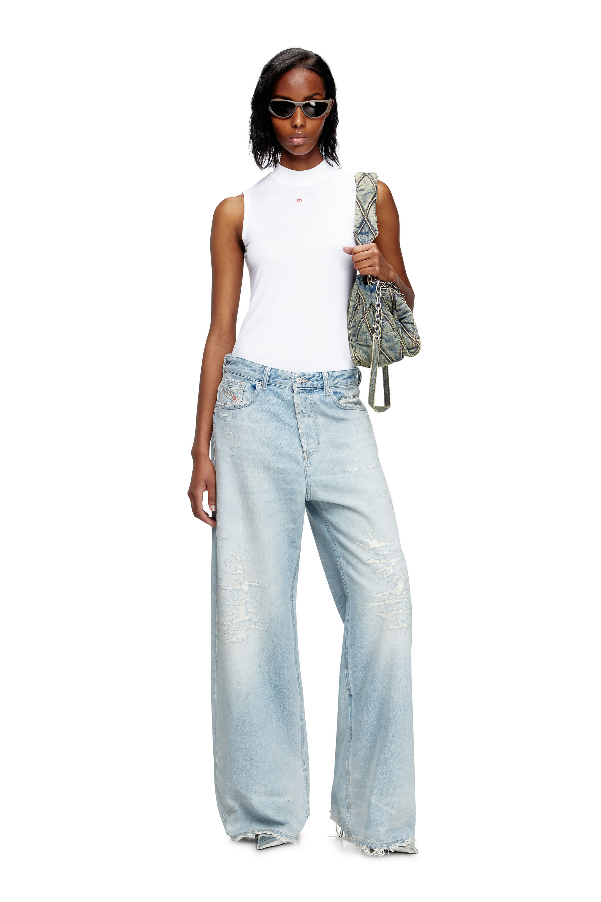 Diesel - Relaxed Jeans 1996 D-Sire 09M53 Mujer, Azul Claro - 1
