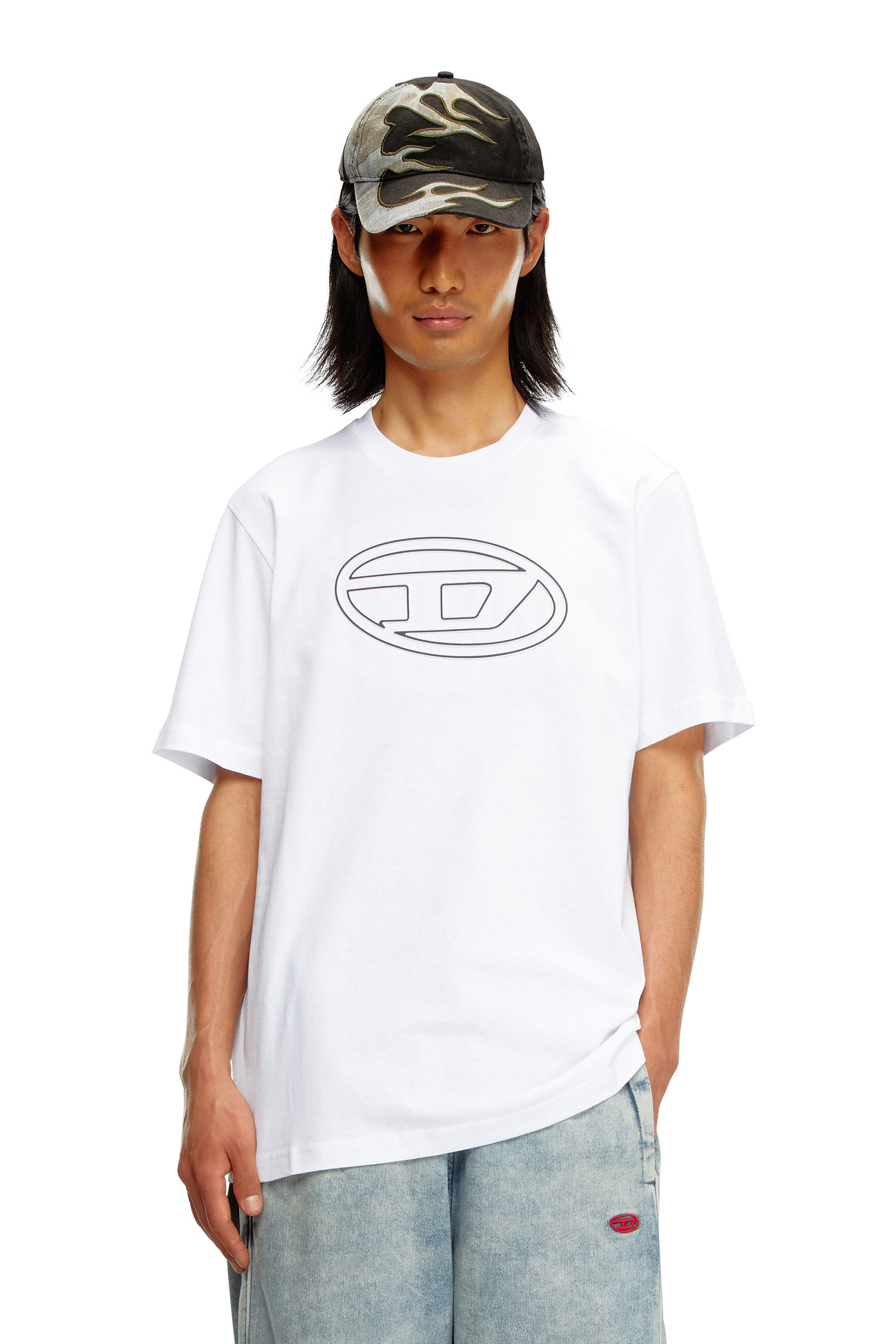 Men's T-shirt in vintage cotton jersey | Diesel T-JUST-BIGOVAL