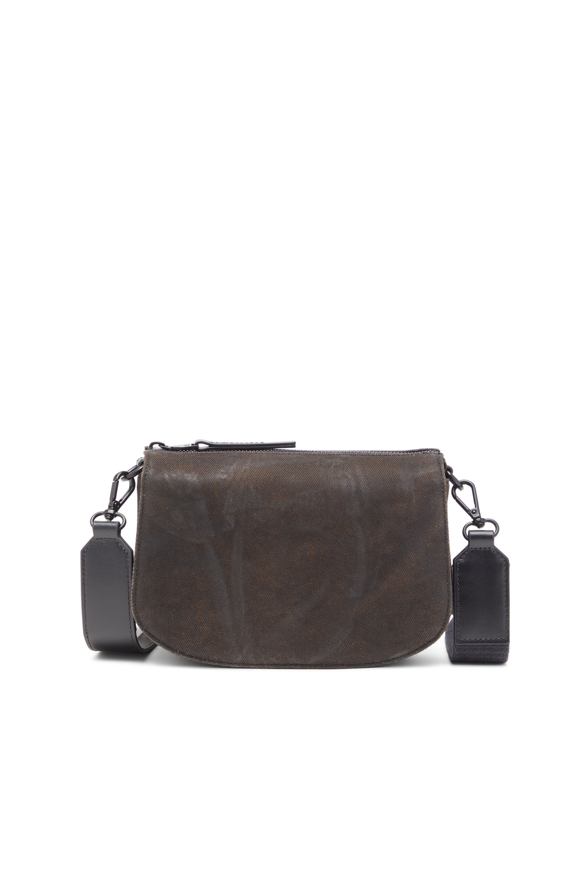 Diesel - 1DR CAMERA BAG, 1DR-Bolso tipo cámara de denim en relieve Hombre in Negro - 3