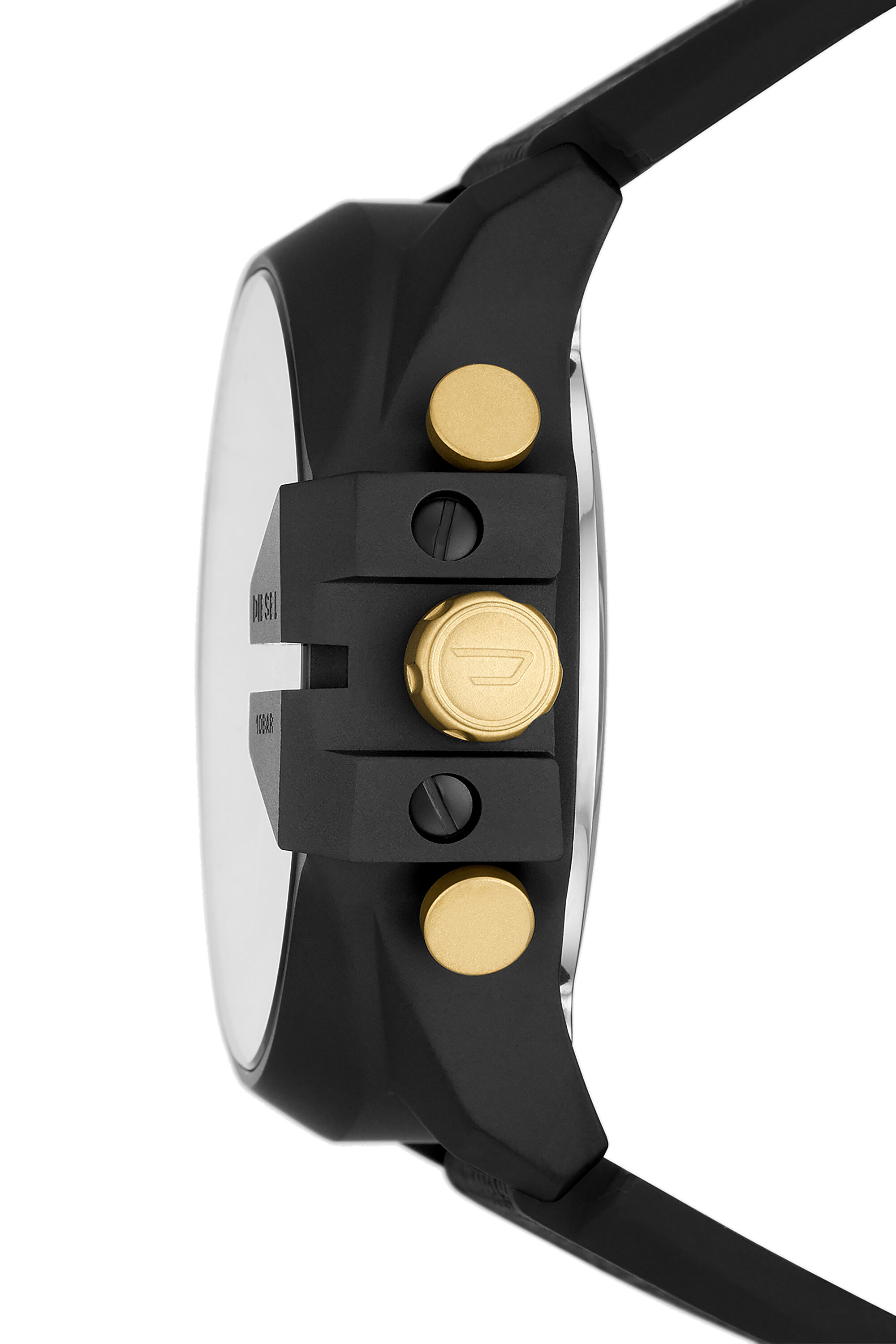 DZ4552 Man: Mega Chief analog-digital black silicone watch