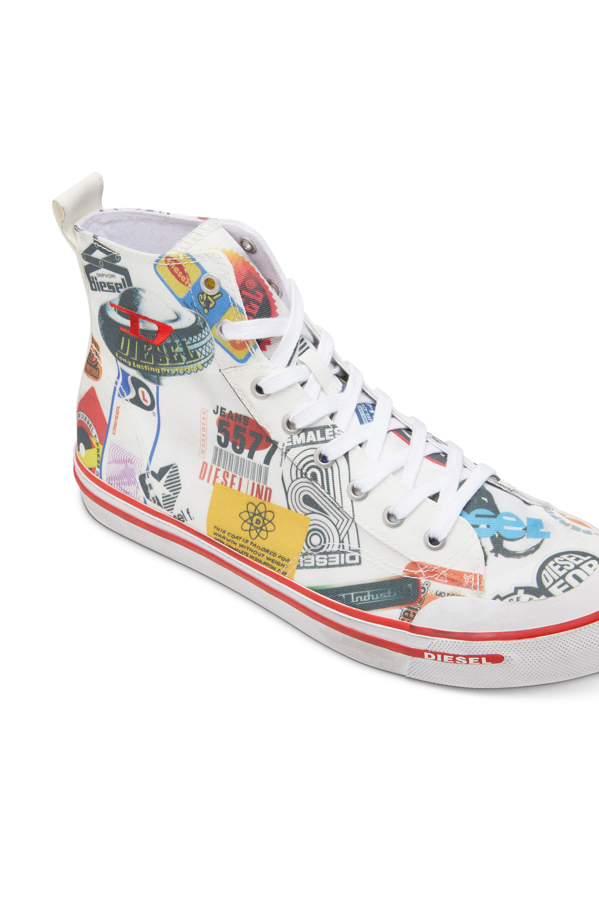 【大人気】DIESEL Athos S ハイトップ スニーカー Men's S-Athos Zip-High-top sneakers in premium leather
