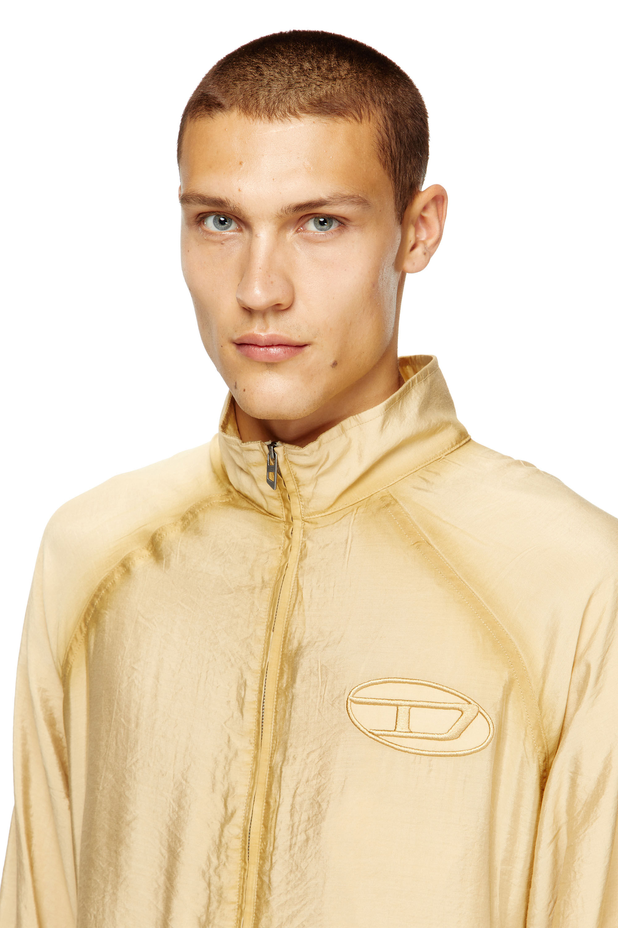 Diesel - J-HENRI-SOUVENIR, Chaqueta deportiva bordada conmemorativa Hombre in Beige - 4