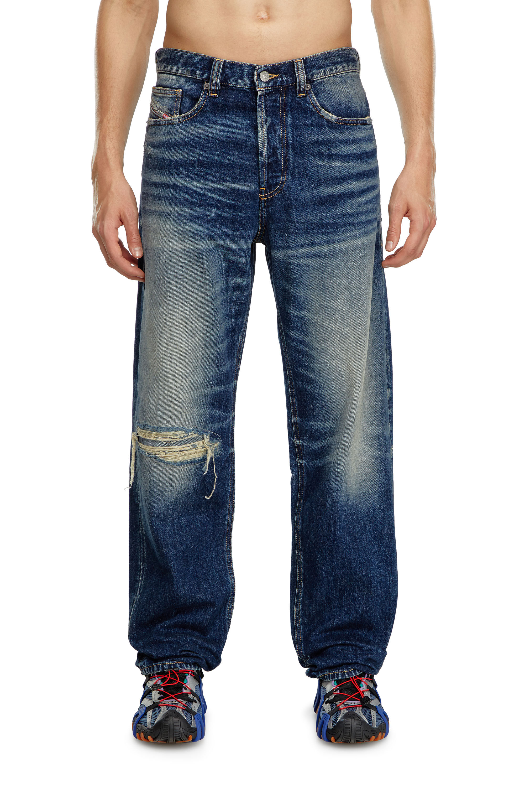 Diesel - Regular Jeans 2024 D-Macs 09J95 Hombre, Azul Oscuro - 3