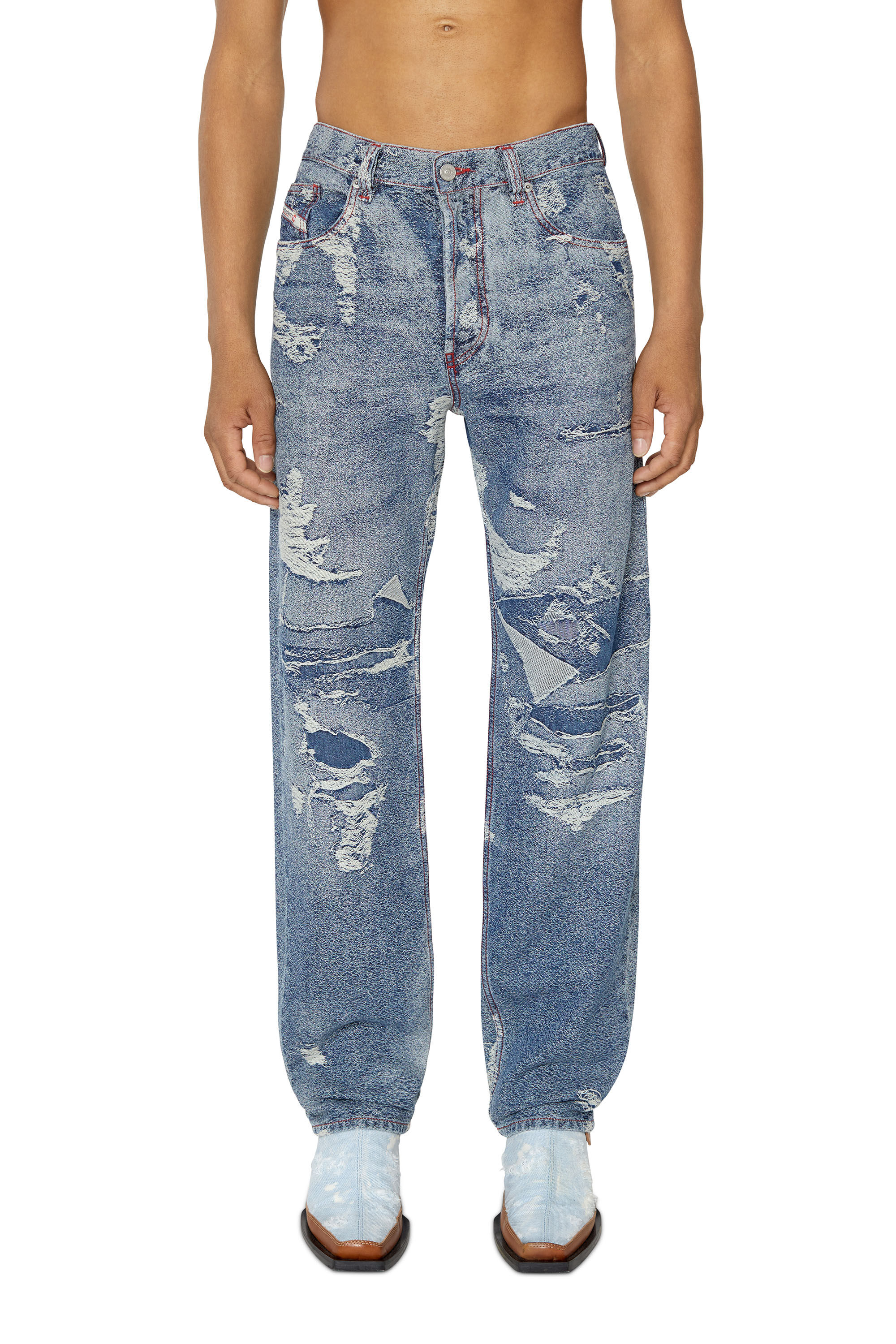 Diesel - 2010 D-Macs 09F10 Straight Jeans, Azul Oscuro - Image 3