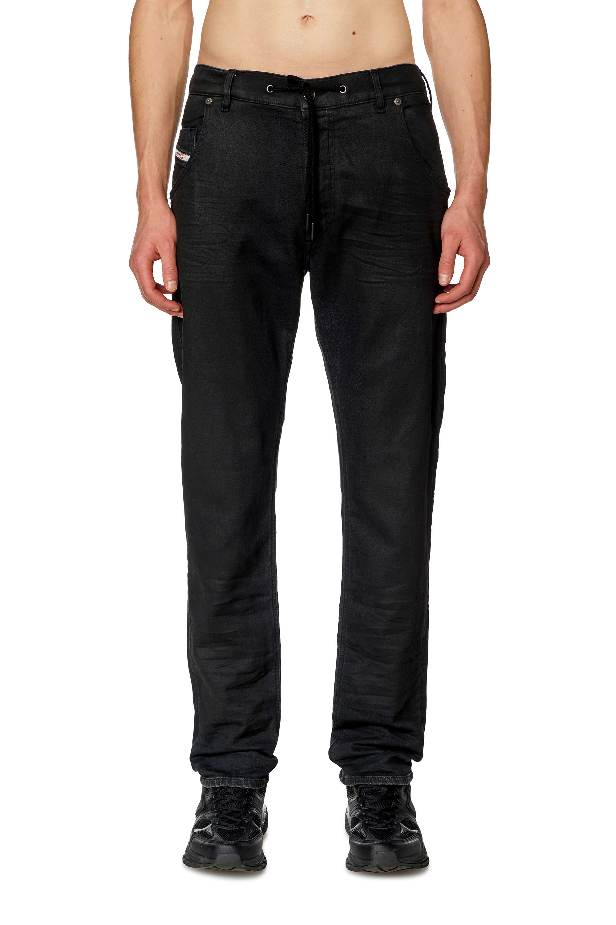 Men's Tapered Jeans | Black/Dark grey | Diesel 2030 D-Krooley 