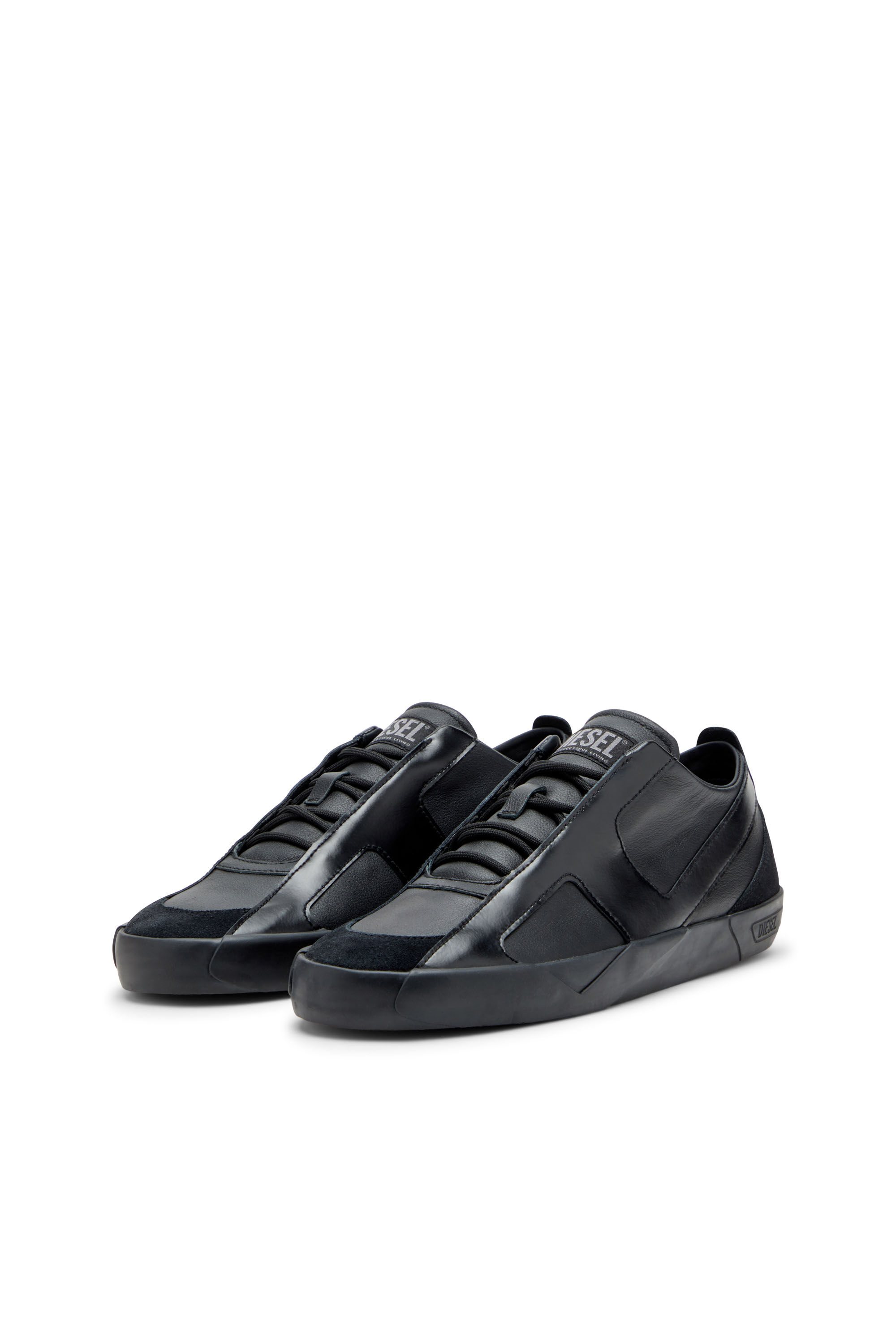 Men's S-Slante-D-Sneakers in suede and leather with D logo