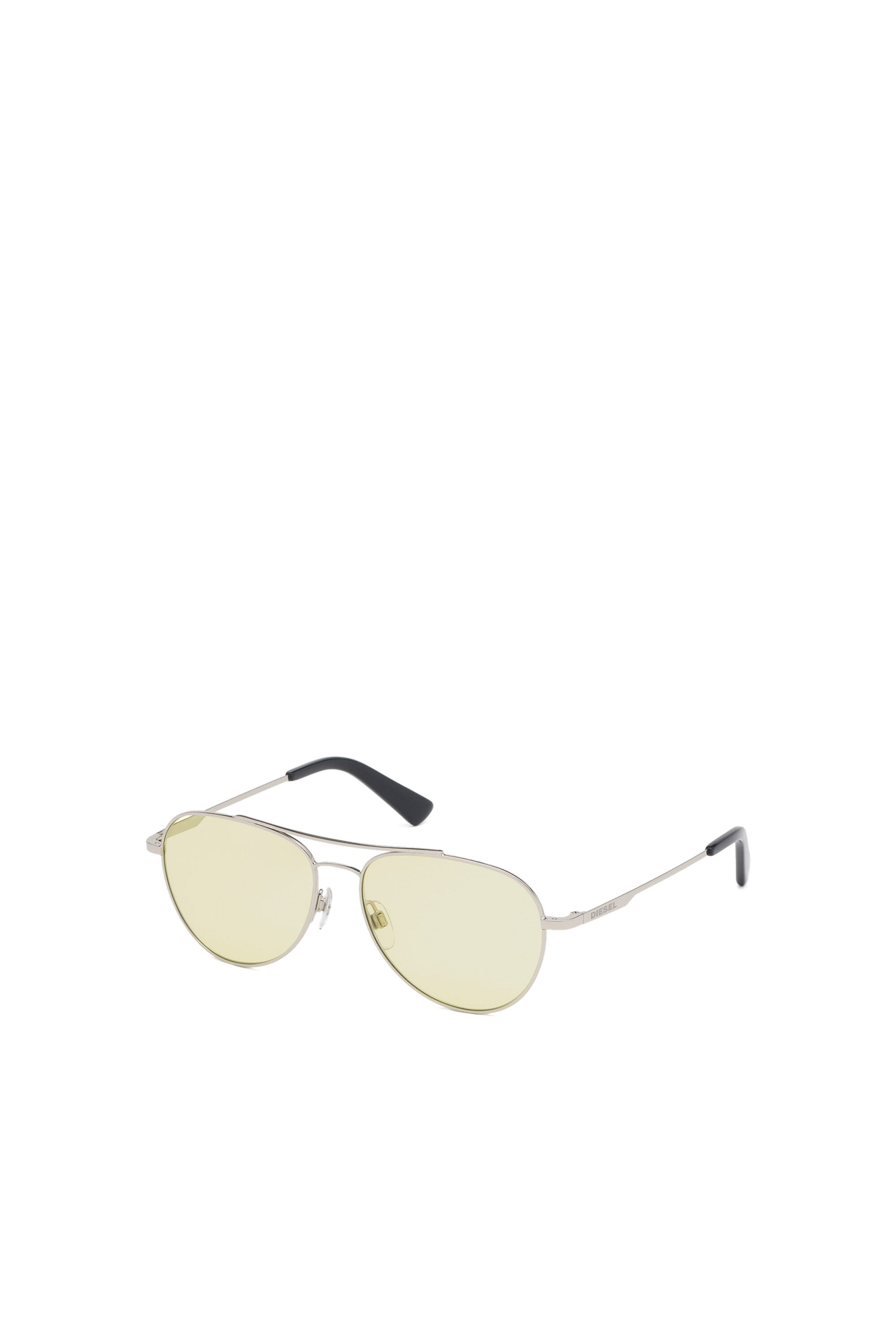 Diesel - DL0285, Gafas de sol de estilo aviador en metal Hombre in Gris - 2