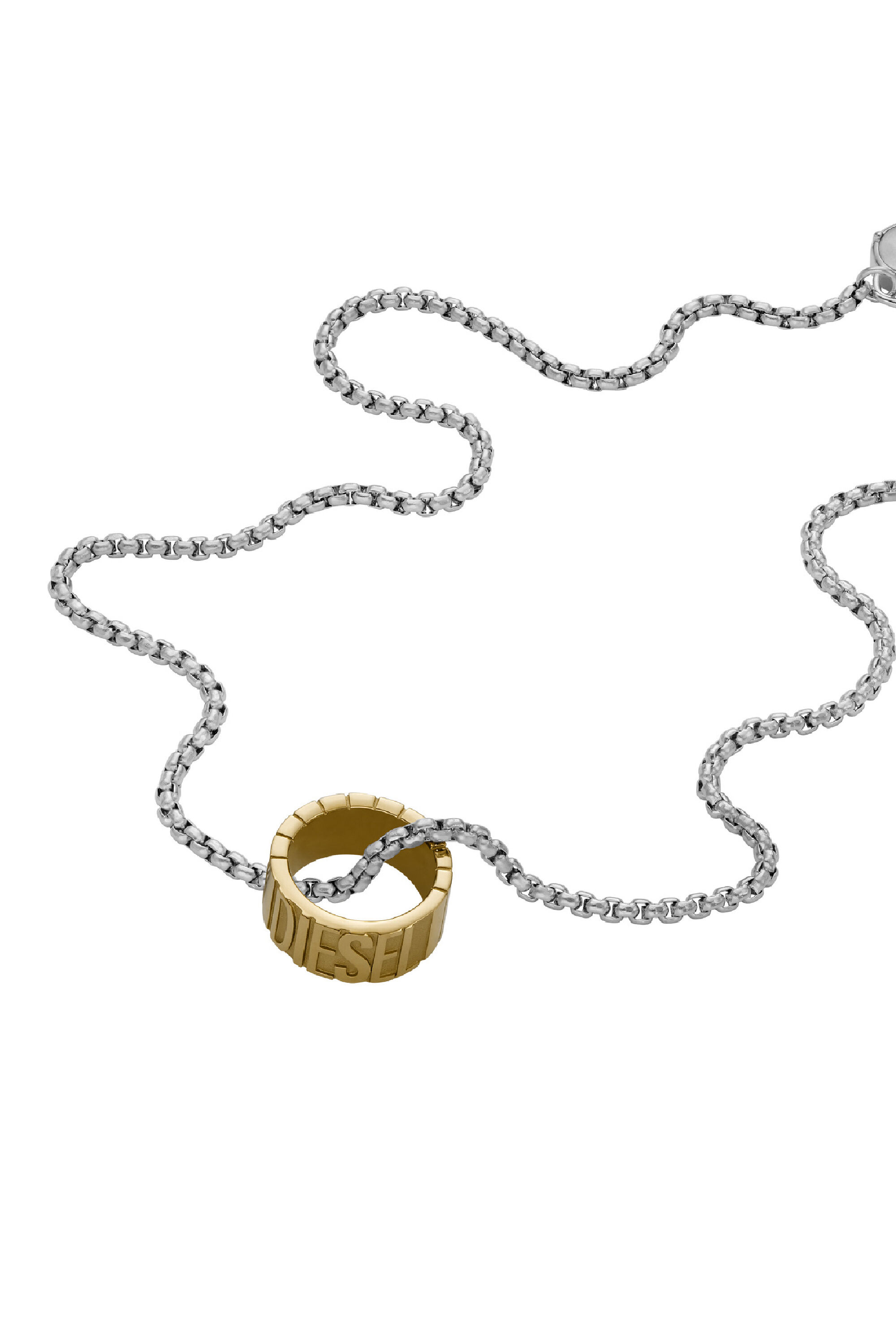 Diesel - DX1397, Collar de cadena de acero inoxidable Hombre in Dorado - 1