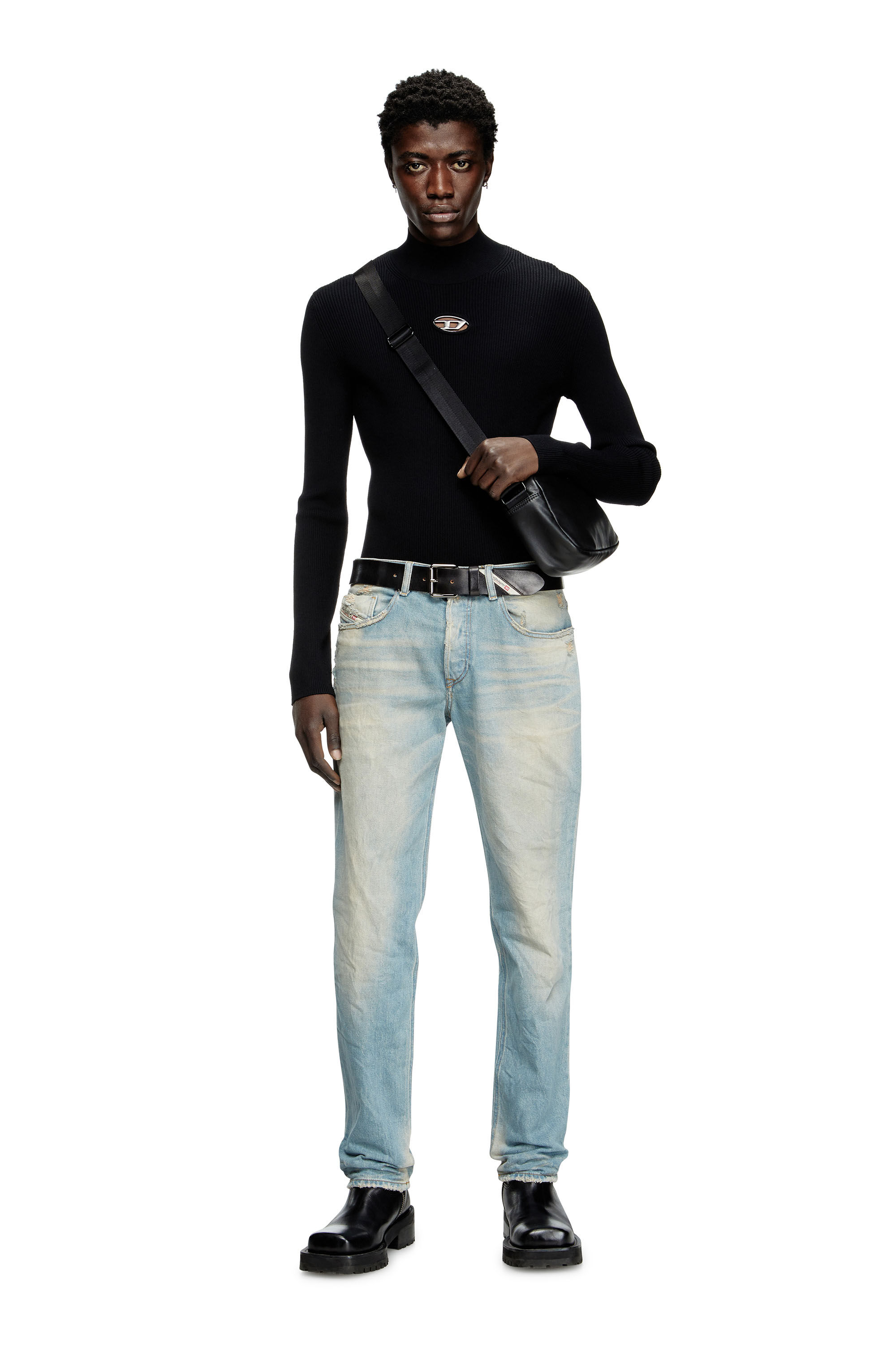Diesel - Regular Jeans 2023 D-Finitive 09L23 Hombre, Azul Claro - 1