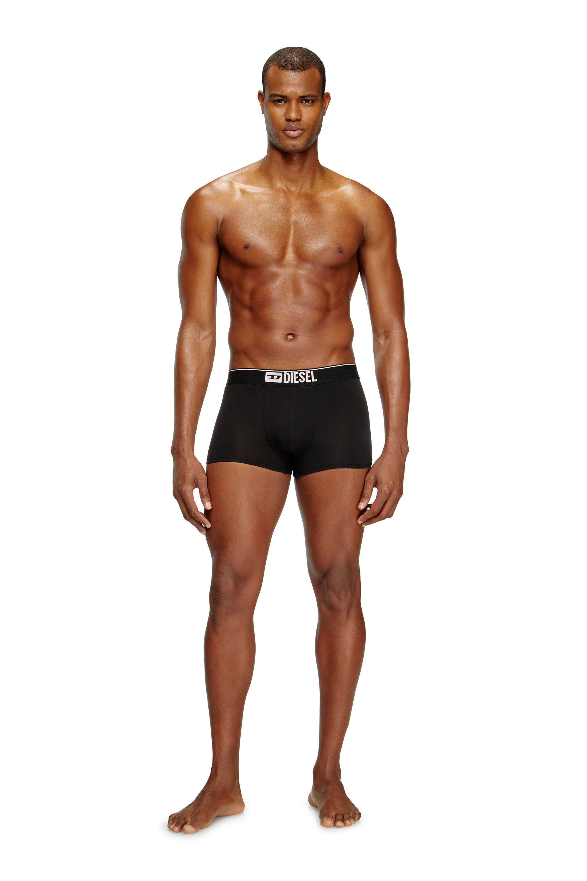 Diesel - UMBX-DAMIENTHREEPACK, Man's Three-pack of plain boxer in Black/Pink - 2
