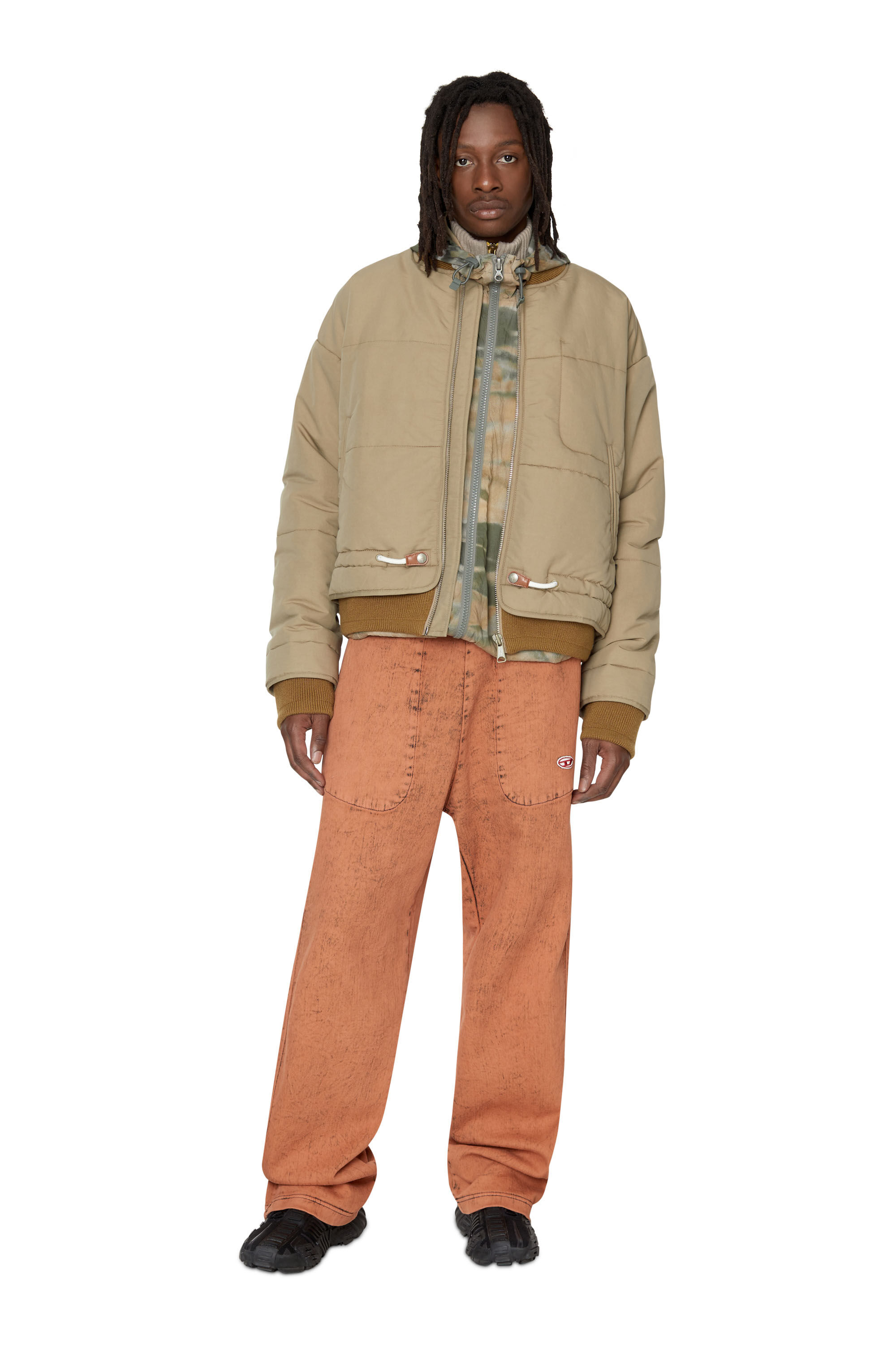 D-MARTIANS TRACK DENIM Man: Straight colored Baggy Jeans | Diesel