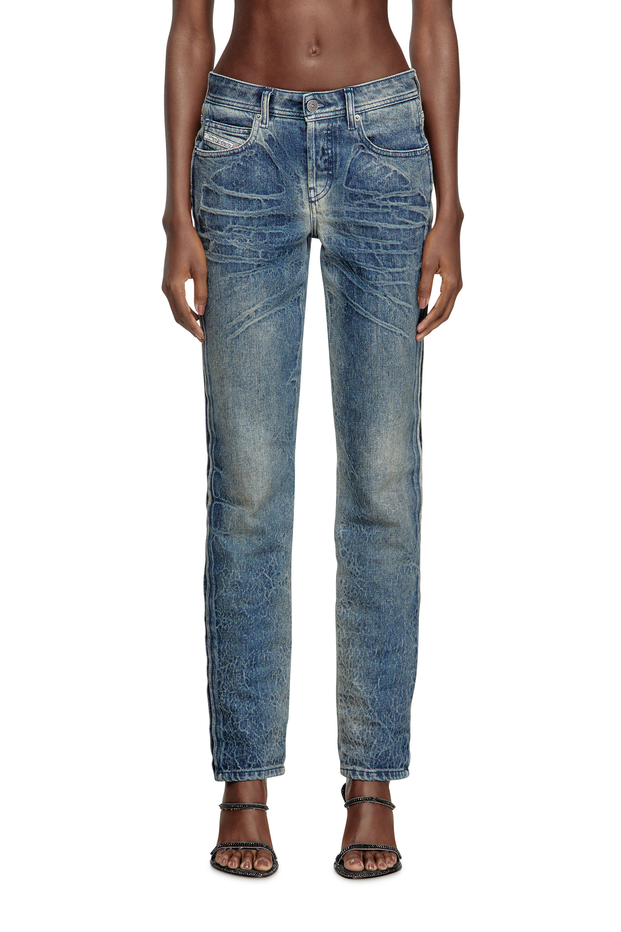 Diesel - Regular Jeans D-Noli 007BG Mujer, Azul Oscuro - 3
