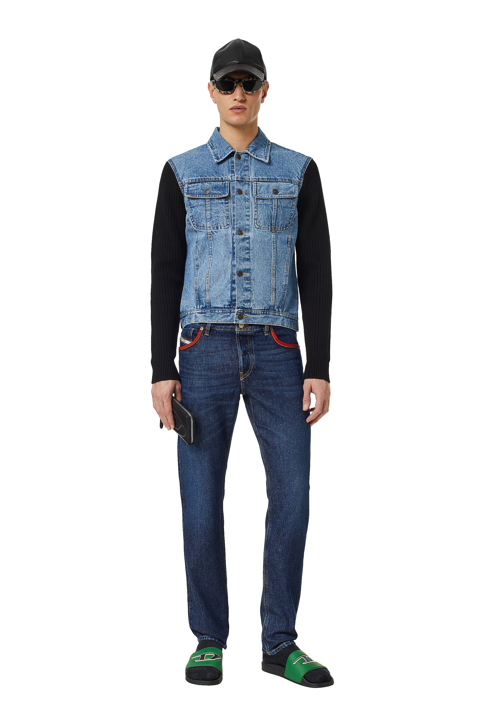Diesel - 1995 09C88 Straight Jeans, Azul Oscuro - Image 1