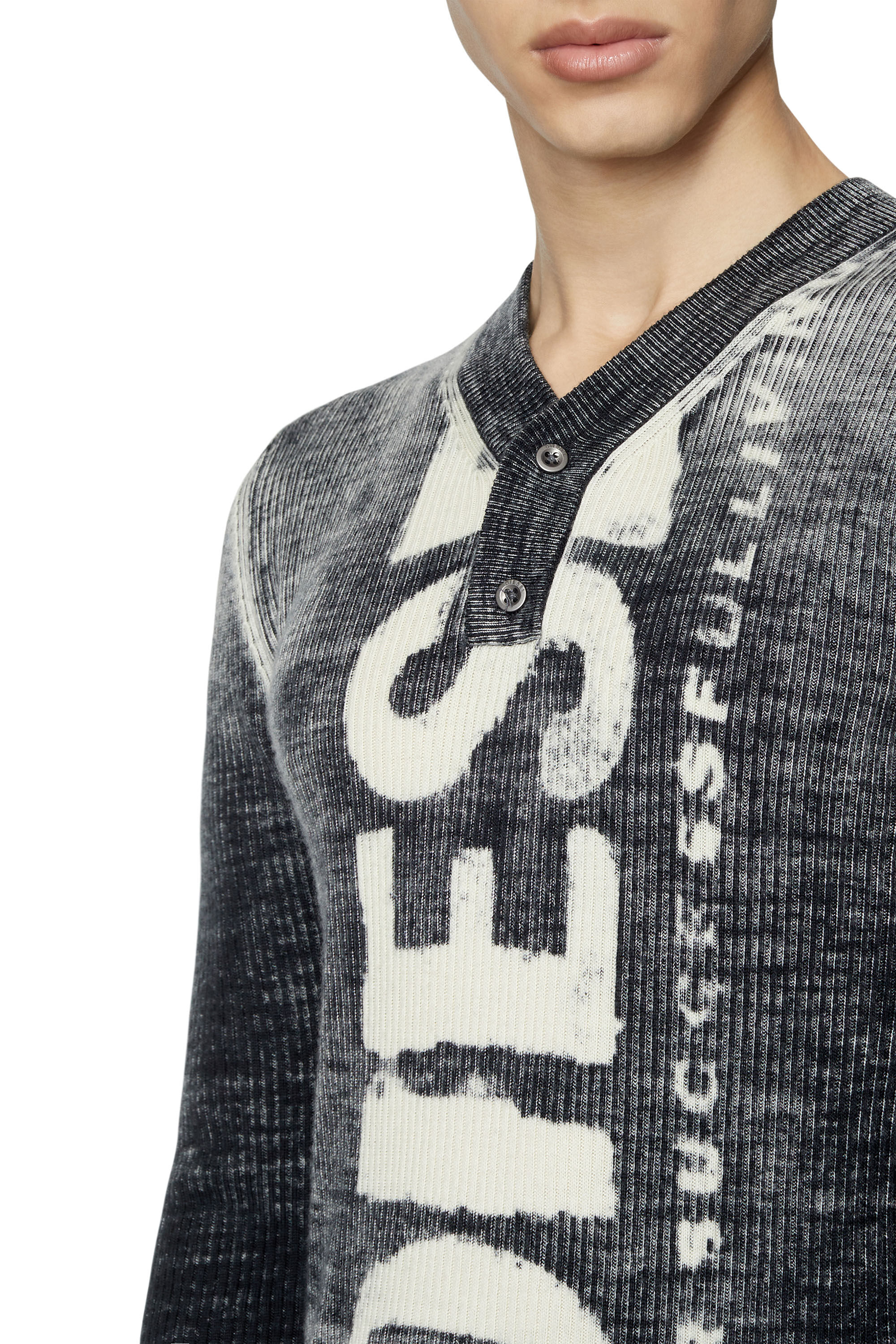 K-ATULLUS Man: Printed wool jumper with logo | Diesel