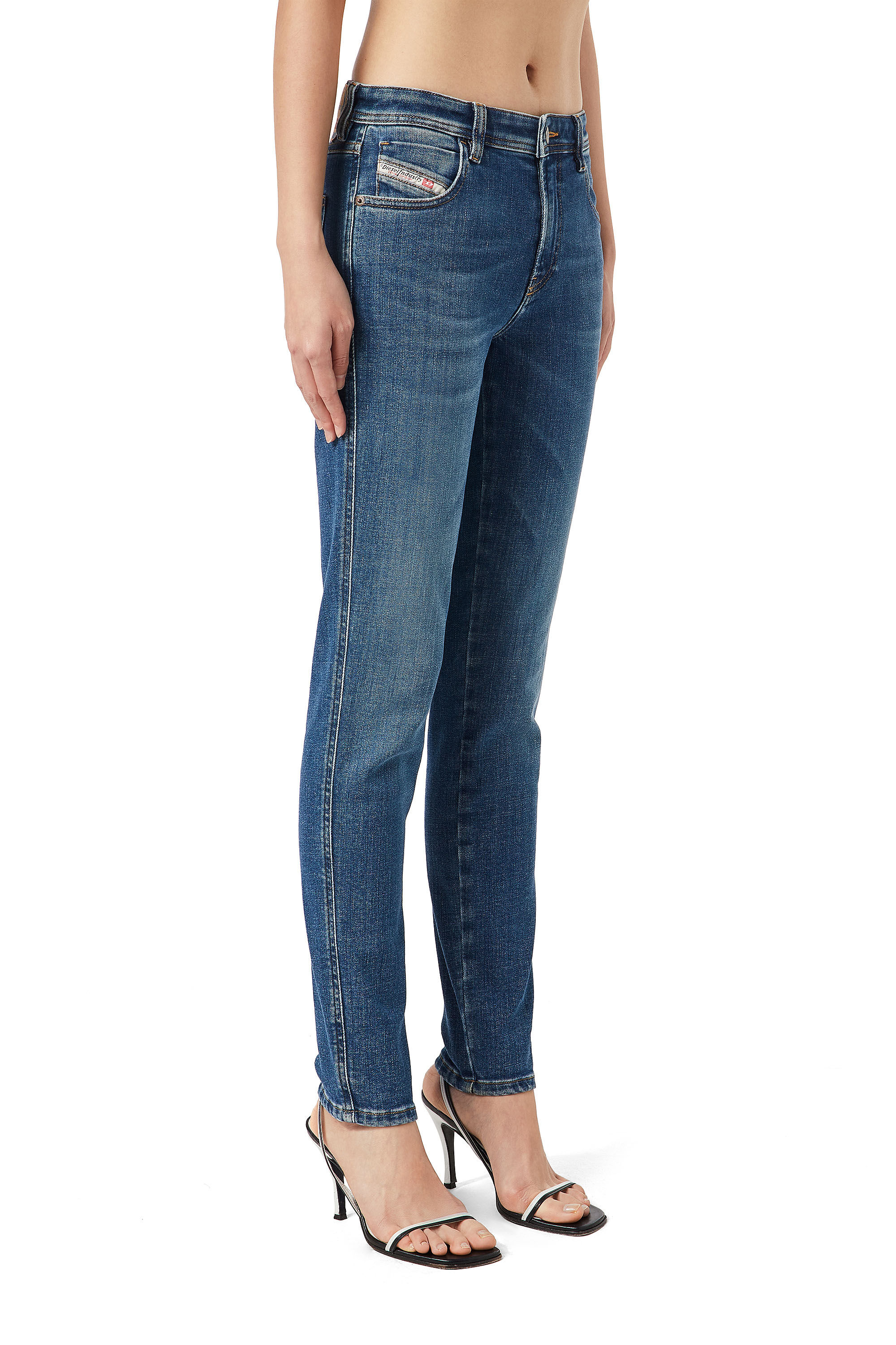 Diesel - 2015 BABHILA 09C59 Skinny Jeans, Azul medio - Image 6