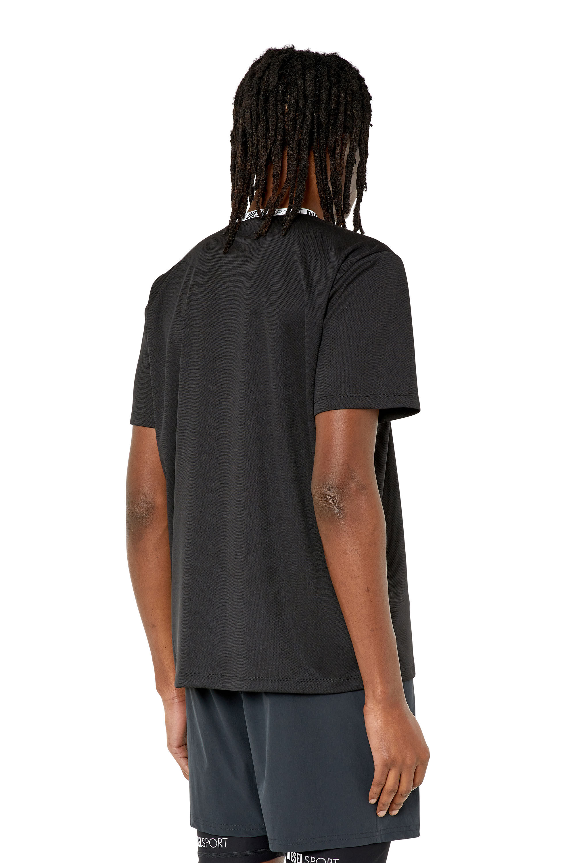 AMTEE-ALIX-WT34 Man: T-shirt with logo neck | Diesel