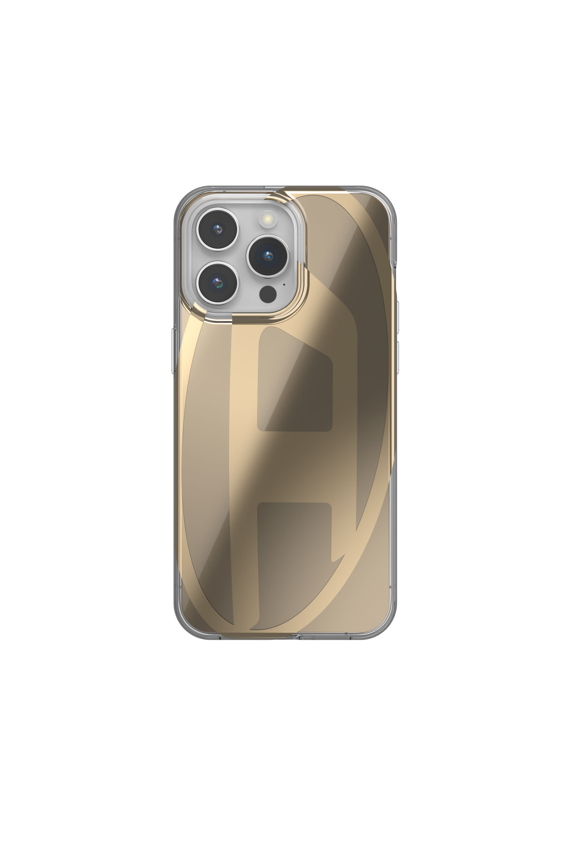 Diesel - 54091 MOULDED CASE, Funda Oval D iP15 Pro Max Unisex in Dorado - 2