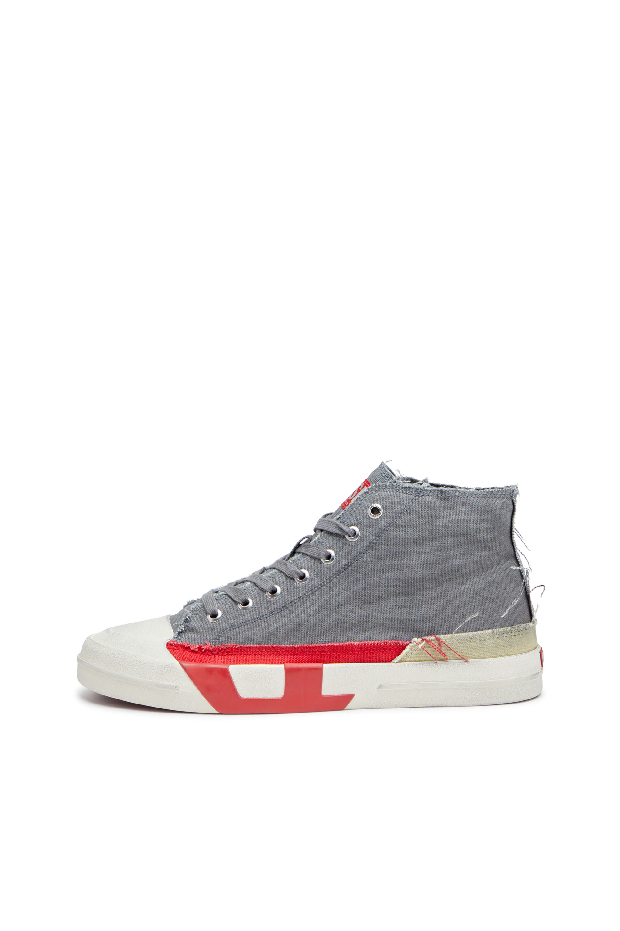 demodee ＬＯＷ　デモデ Men's S-D-Verse-Dirty-effect high-top canvas sneakers