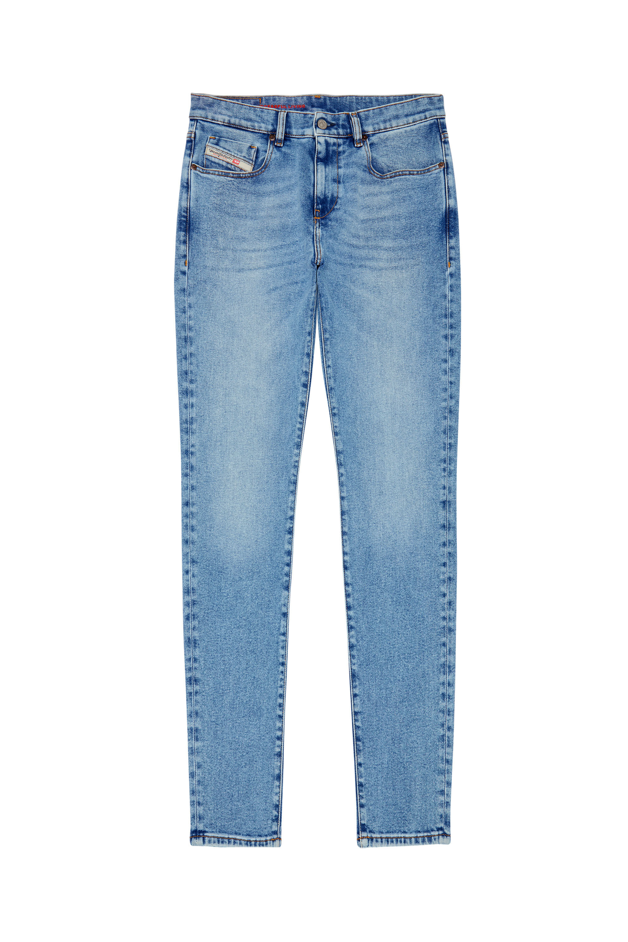 Diesel - Slim Jeans 2019 D-Strukt 09B92, Azul Claro - Image 2