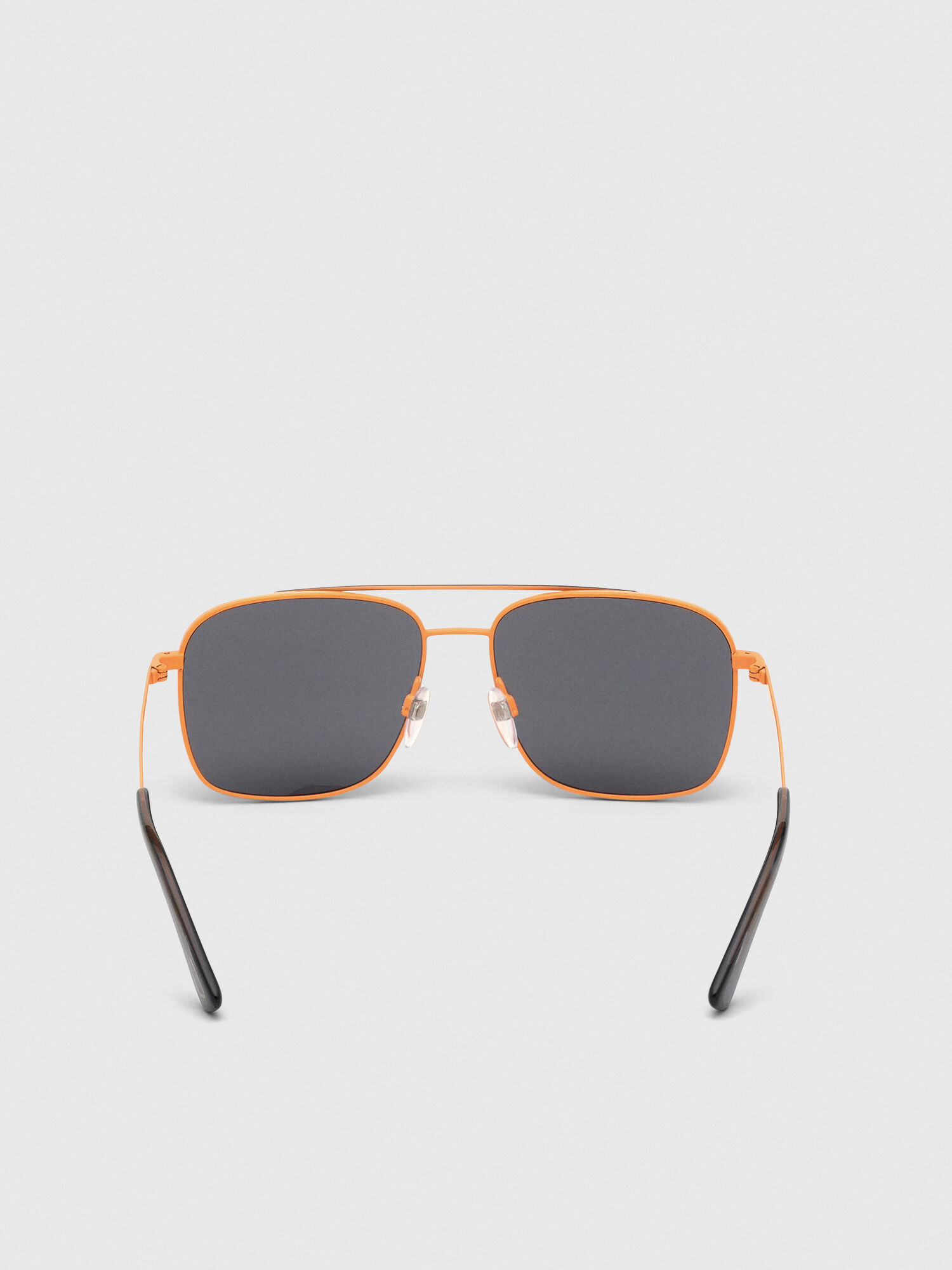 Diesel - DL0295, Man's Navigator sunglasses in metal in Orange/Black - 5