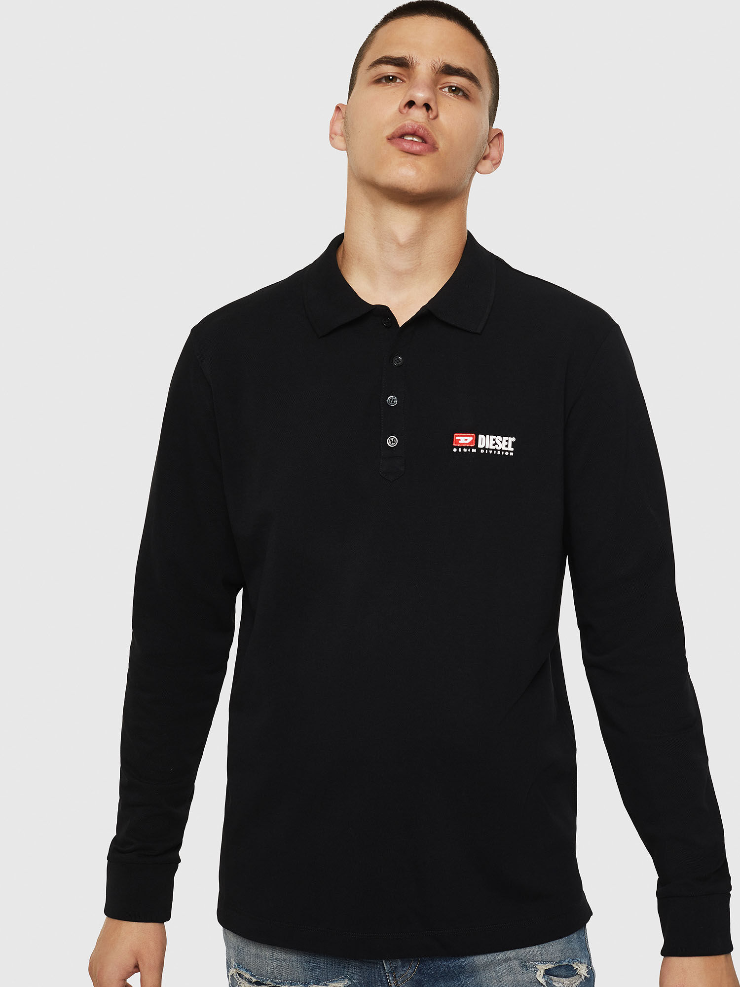 Diesel long 2025 sleeve polo