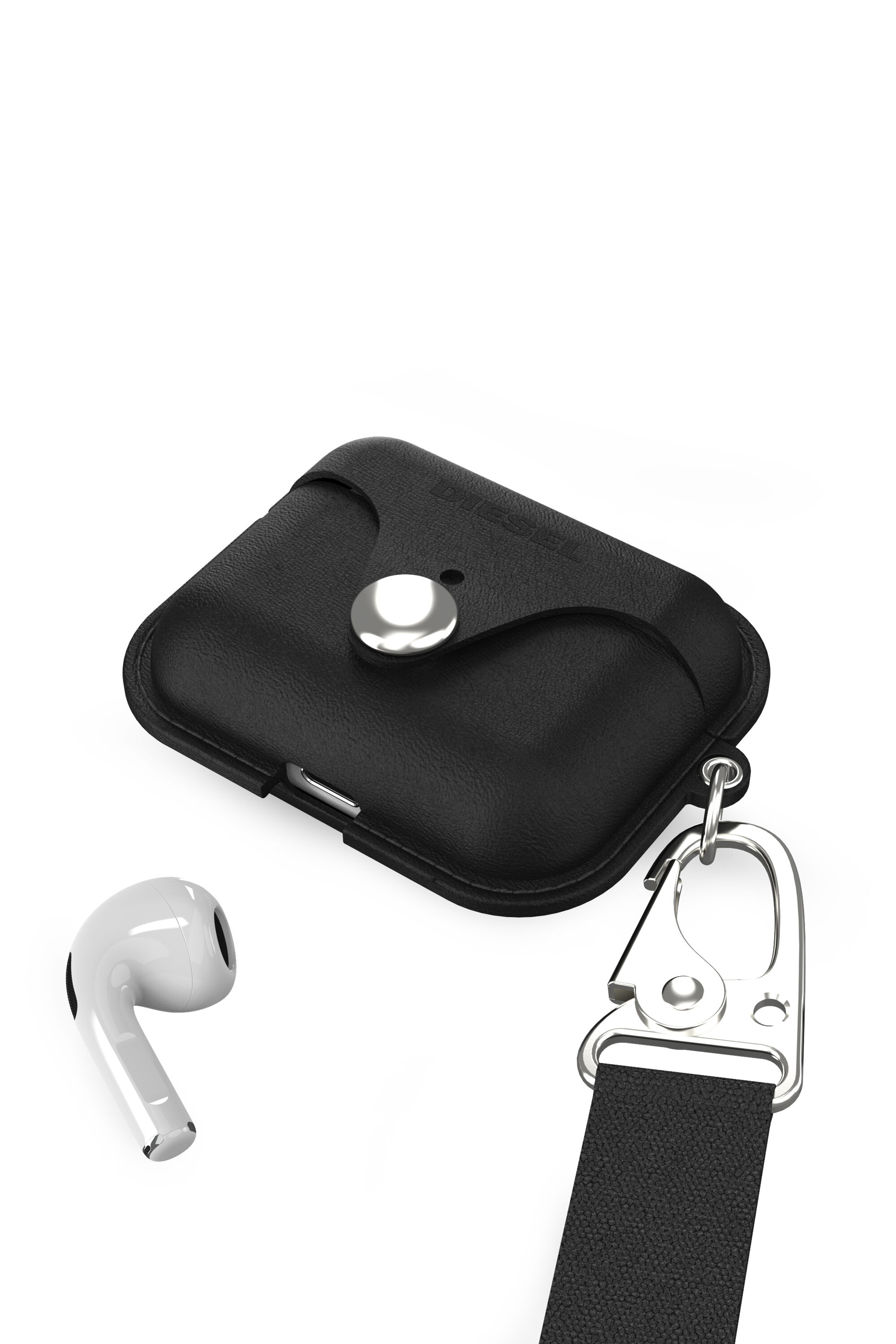 Diesel - 50082 AIRPOD CASE, Estuche de cuero por Airpods 3 Unisex in Negro - 4