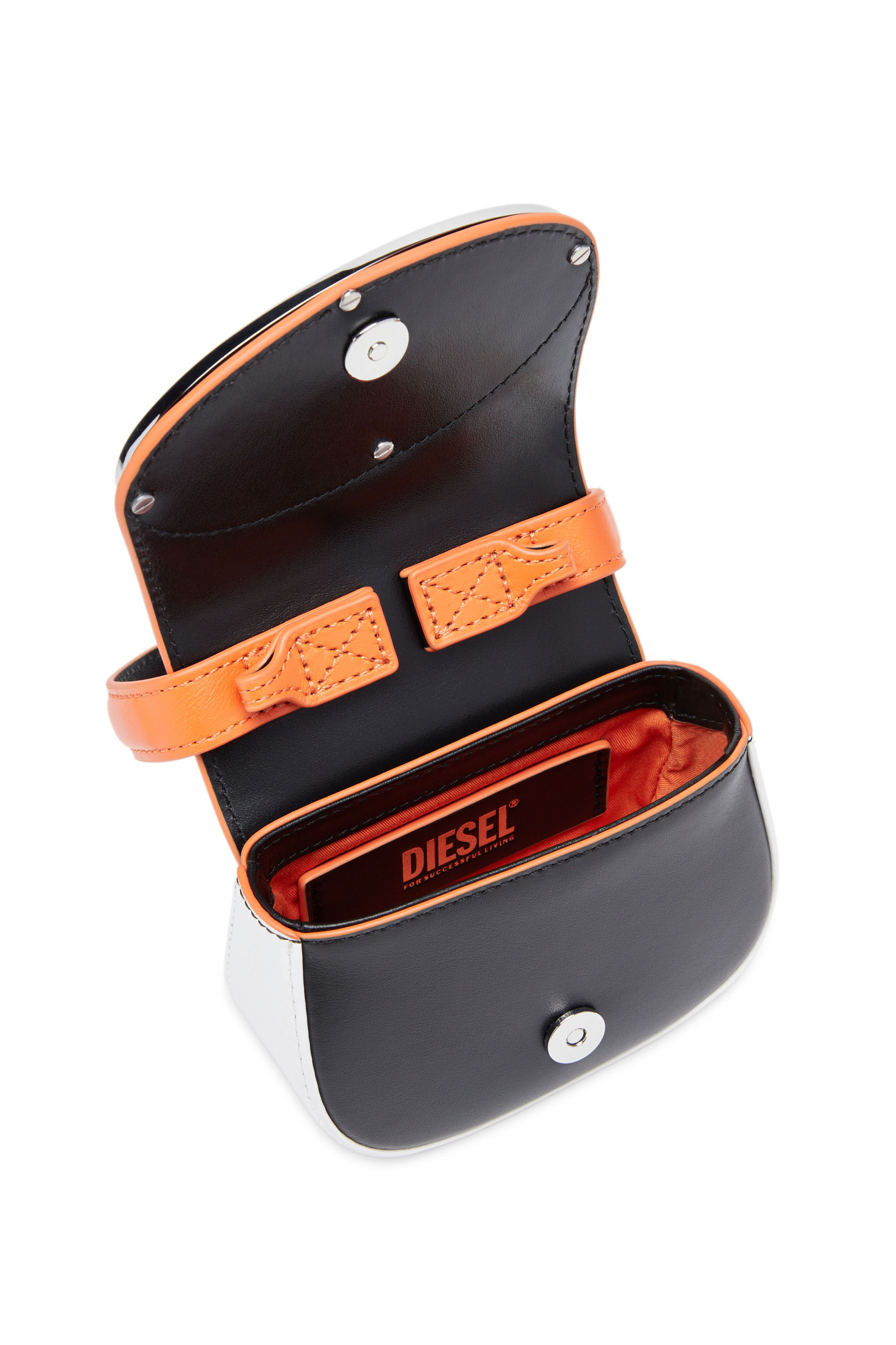 Diesel - 1DR XS, 1DR XS - Minibolso icónico en bloques de color en napa Mujer in Multicolor - 2