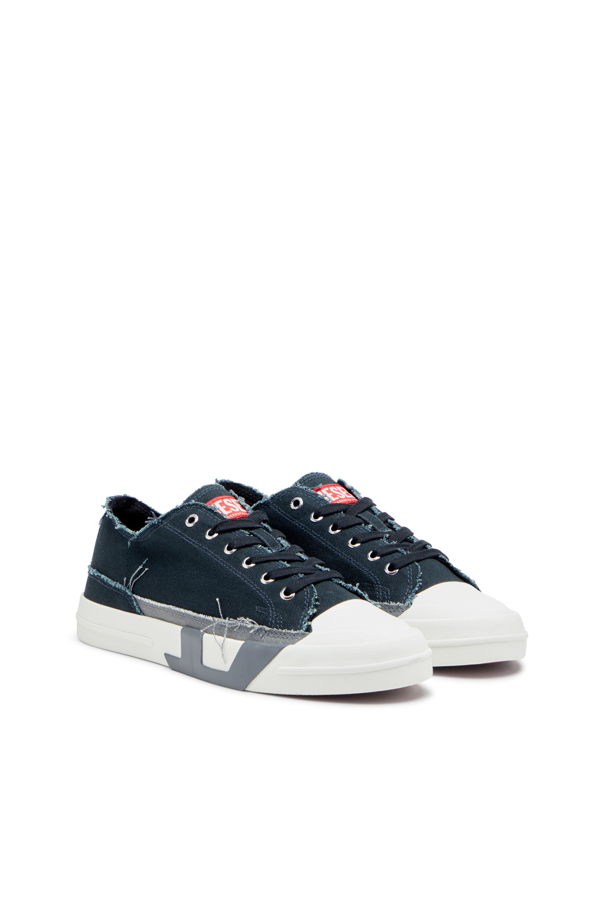 Men's S-D-Verse-Sneakers in frayed canvas | Multicolor | Diesel Men's S-D-Verse-Sneakers in frayed canvas | Multicolor | Diesel