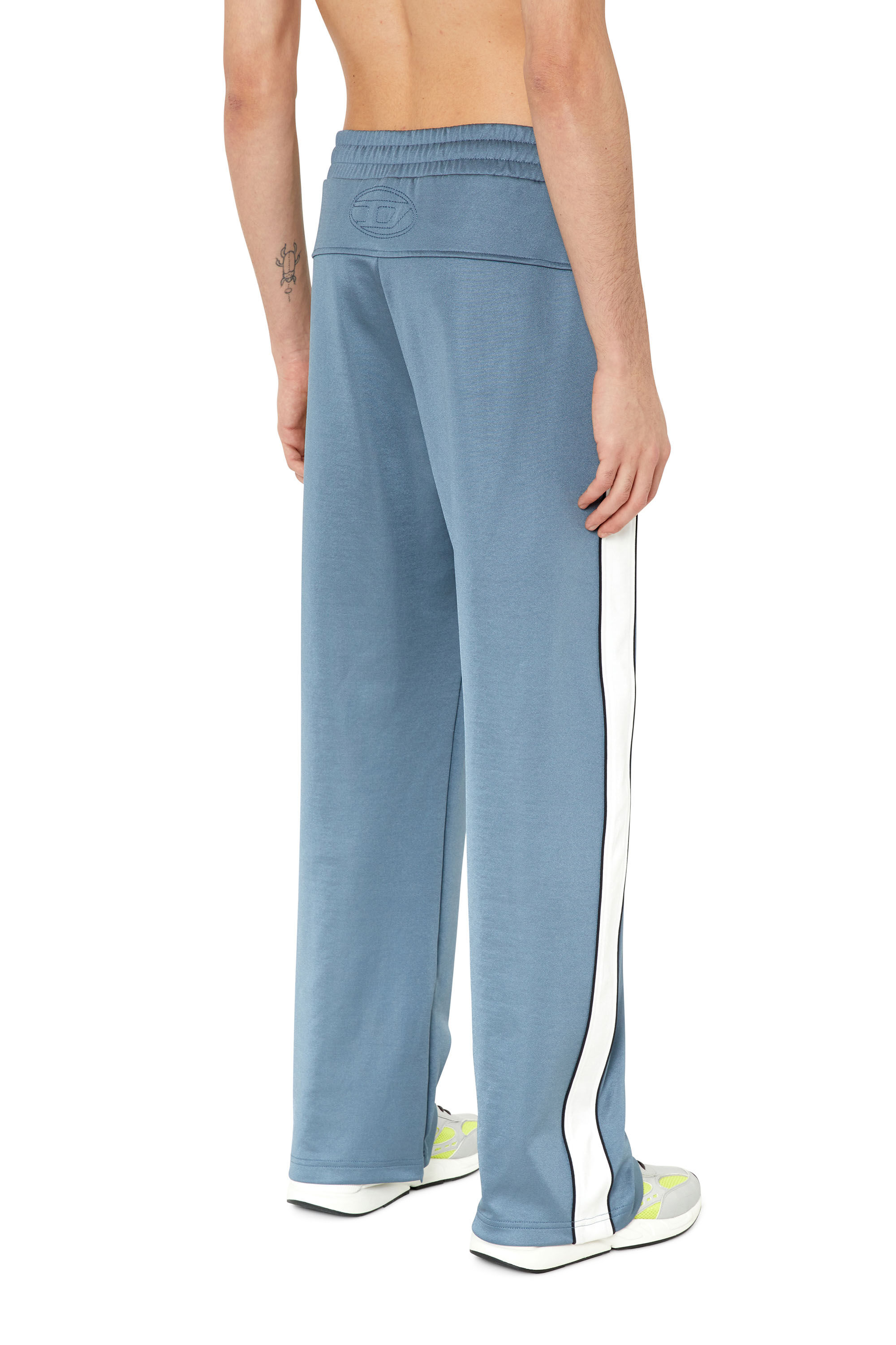 Men's Track pants with colour-block sides | Blue | Diesel