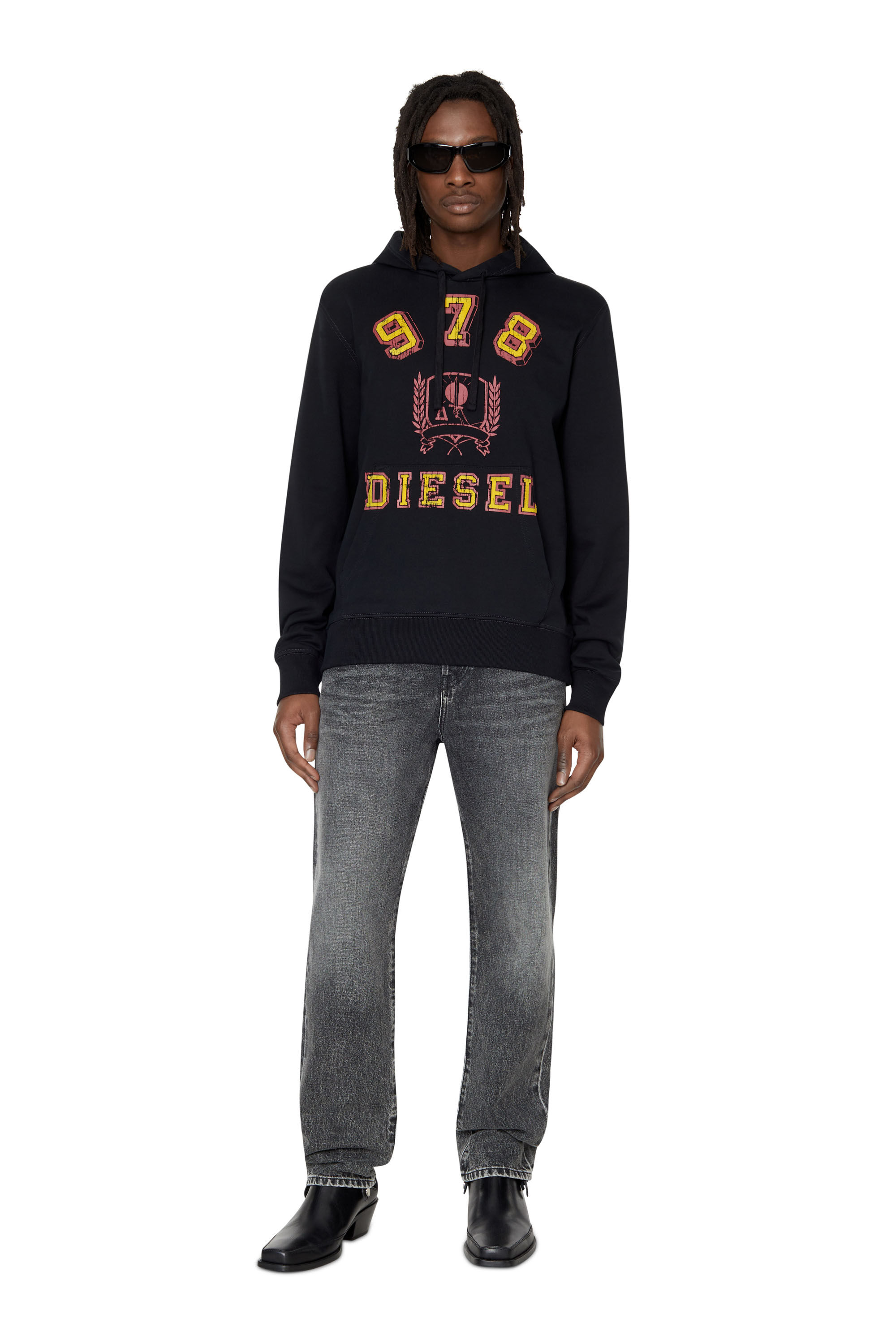 Diesel - S-GINN-HOOD-E5, Negro - Image 1