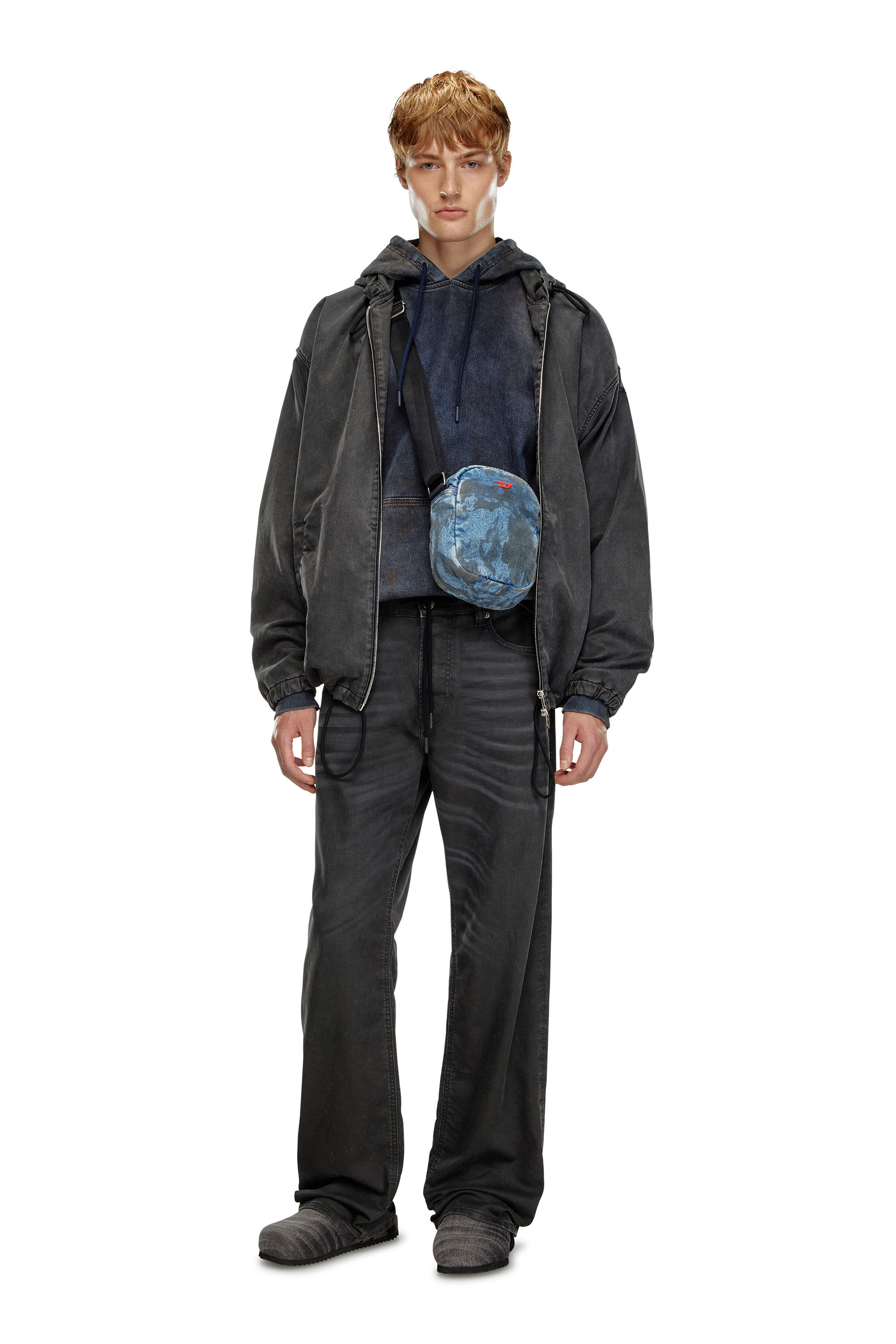 経典ブランド | Jeans Relaxed Men's Black/Dark D-Reel 2080 Diesel | grey パンツ