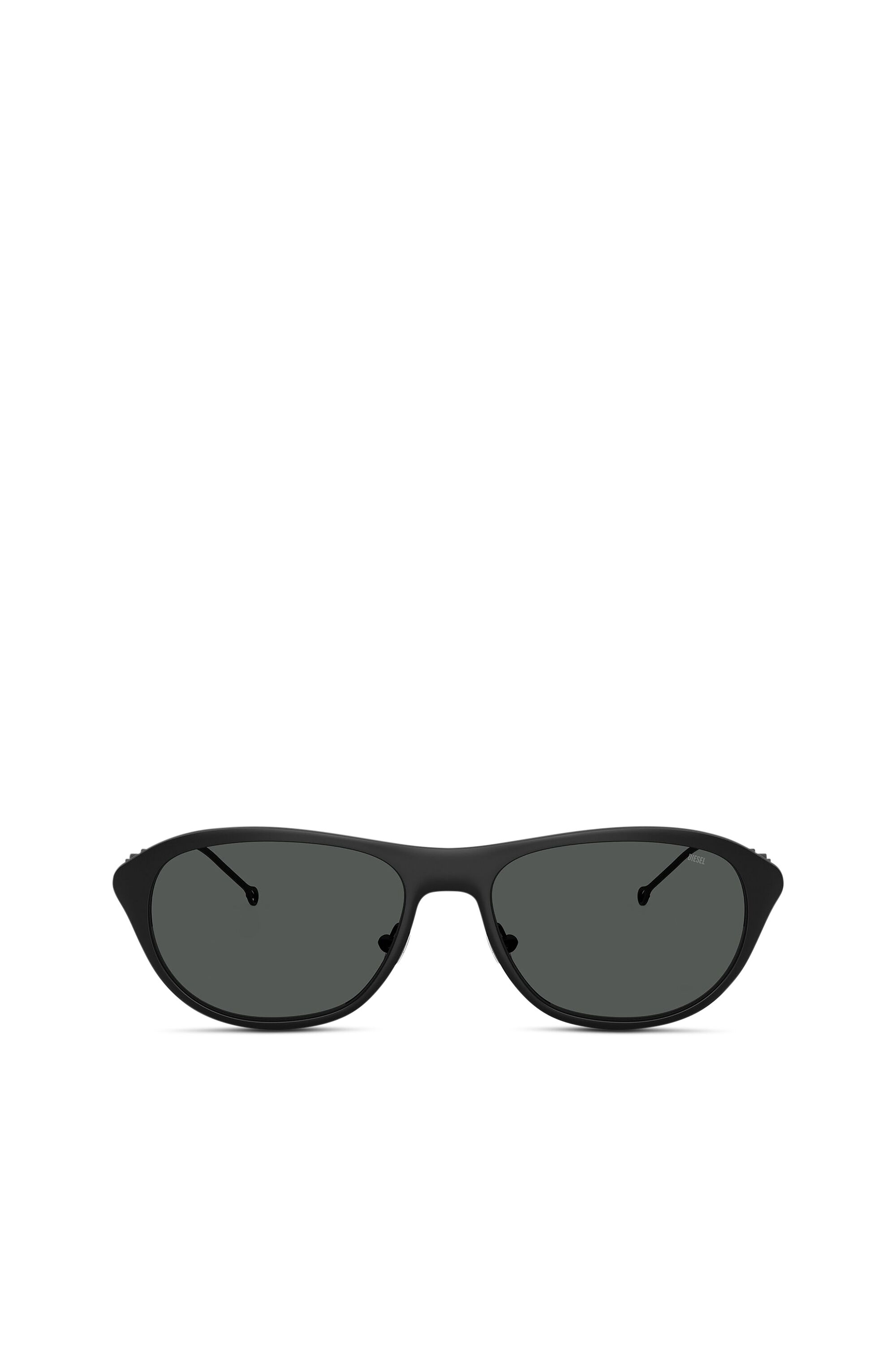 Diesel - 0DL1011, Unisex's Wraparound shape sunglasses in Black/Green - 1