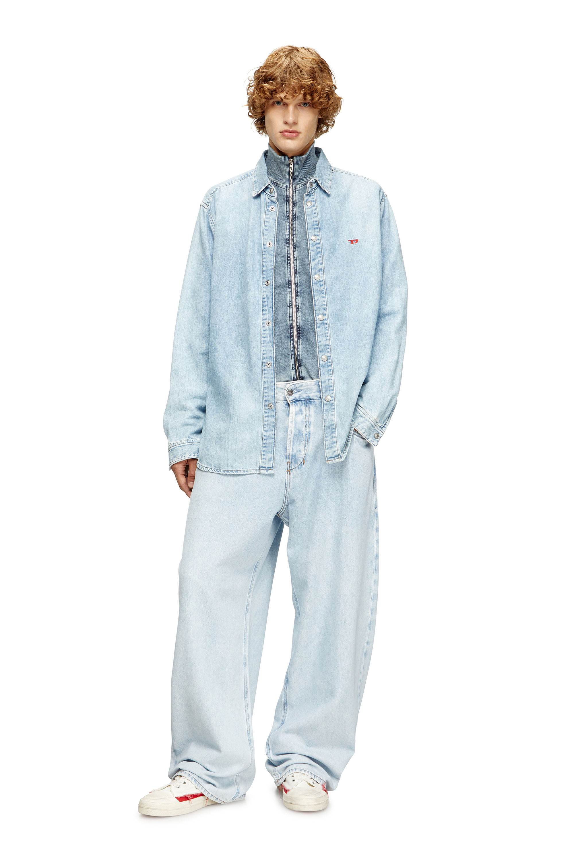 ★★ ★★ Men's Regular Fit Light Blue Denim Shir Denim Shirt - Buy online | John Henric