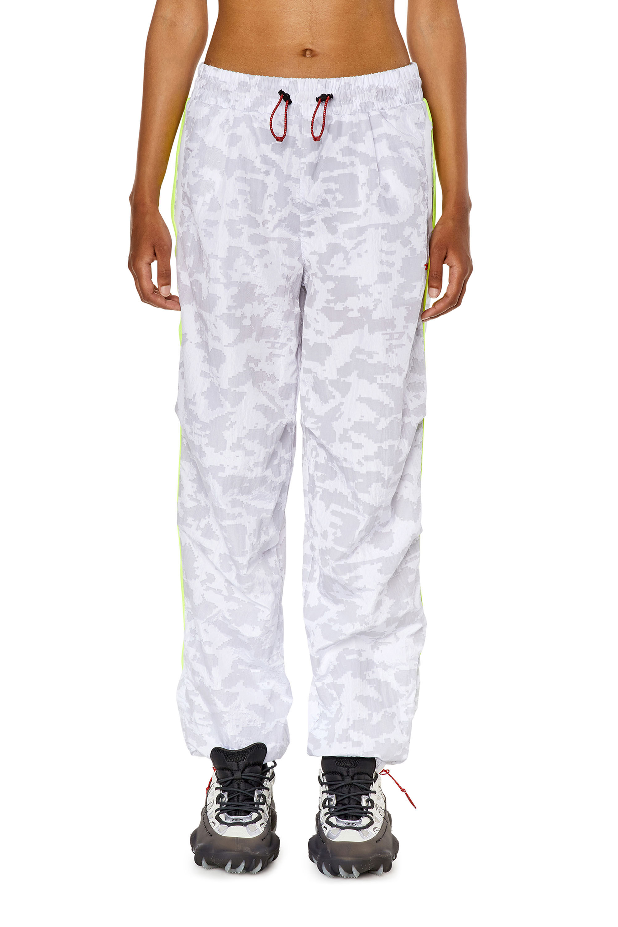 Women's Track pants with pixelated print | Multicolor | Diesel