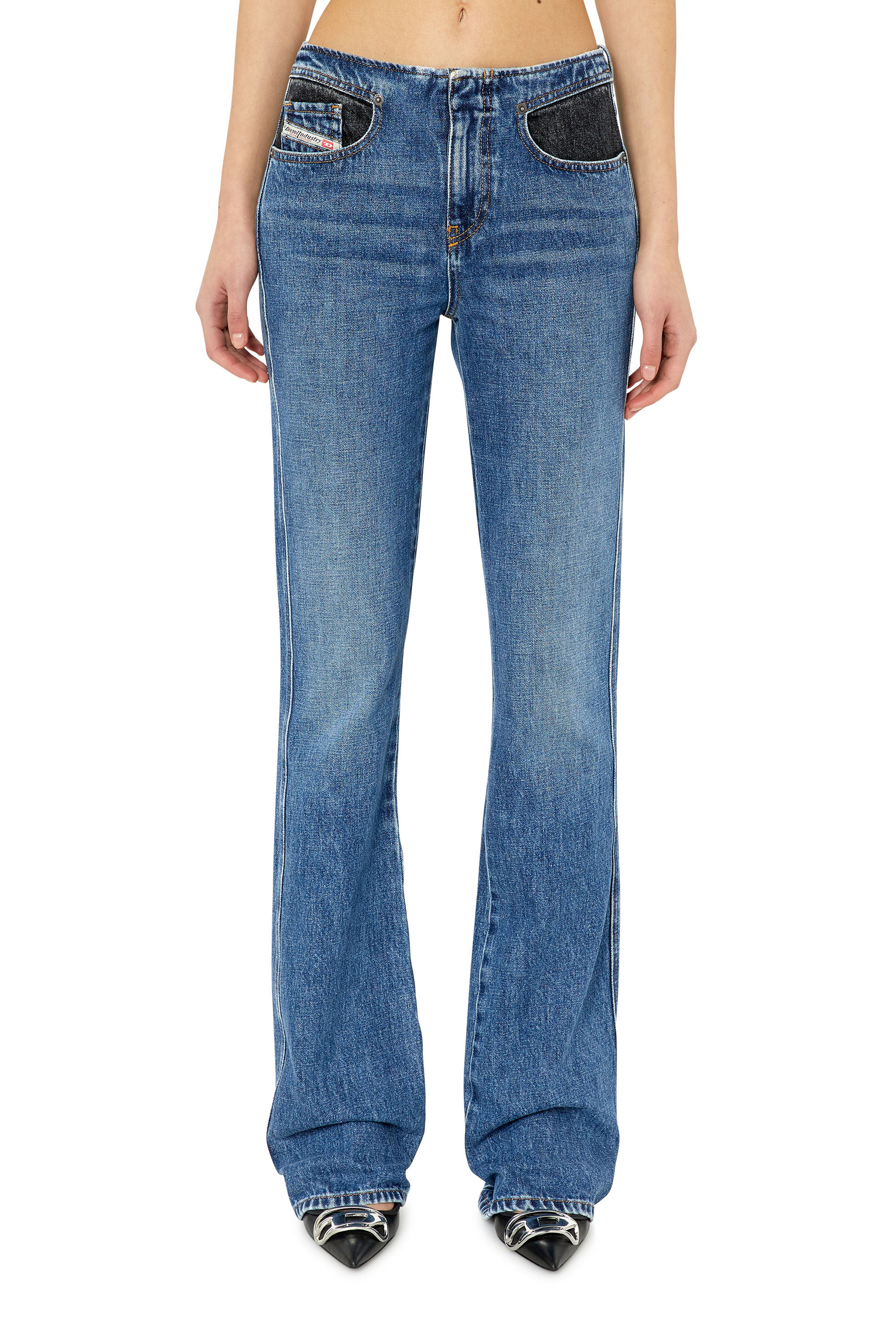 Diesel - 2003 D-Escription 007N6 Bootcut and Flare Jeans, Azul medio - Image 2