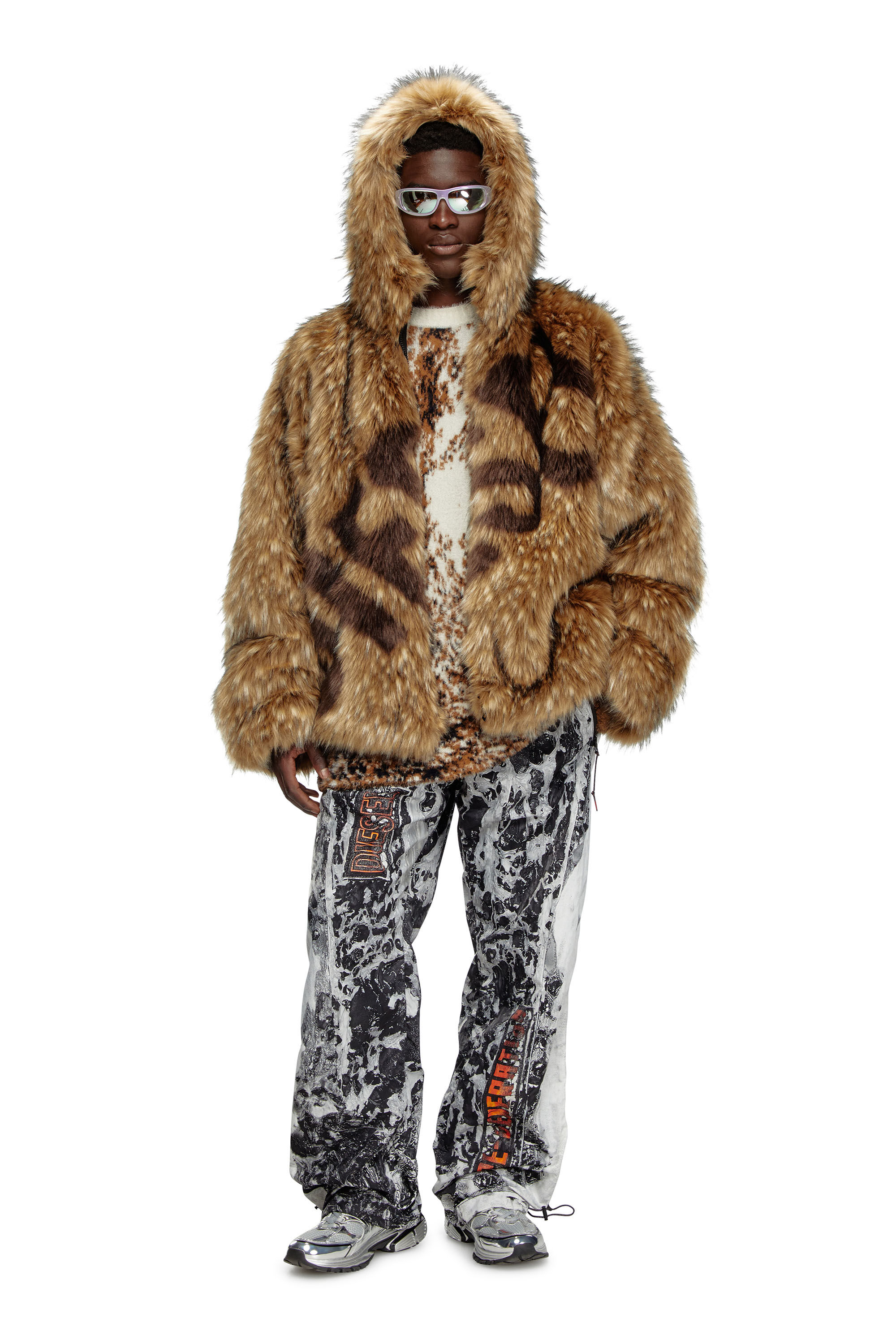 Diesel fur jacket new arrivals