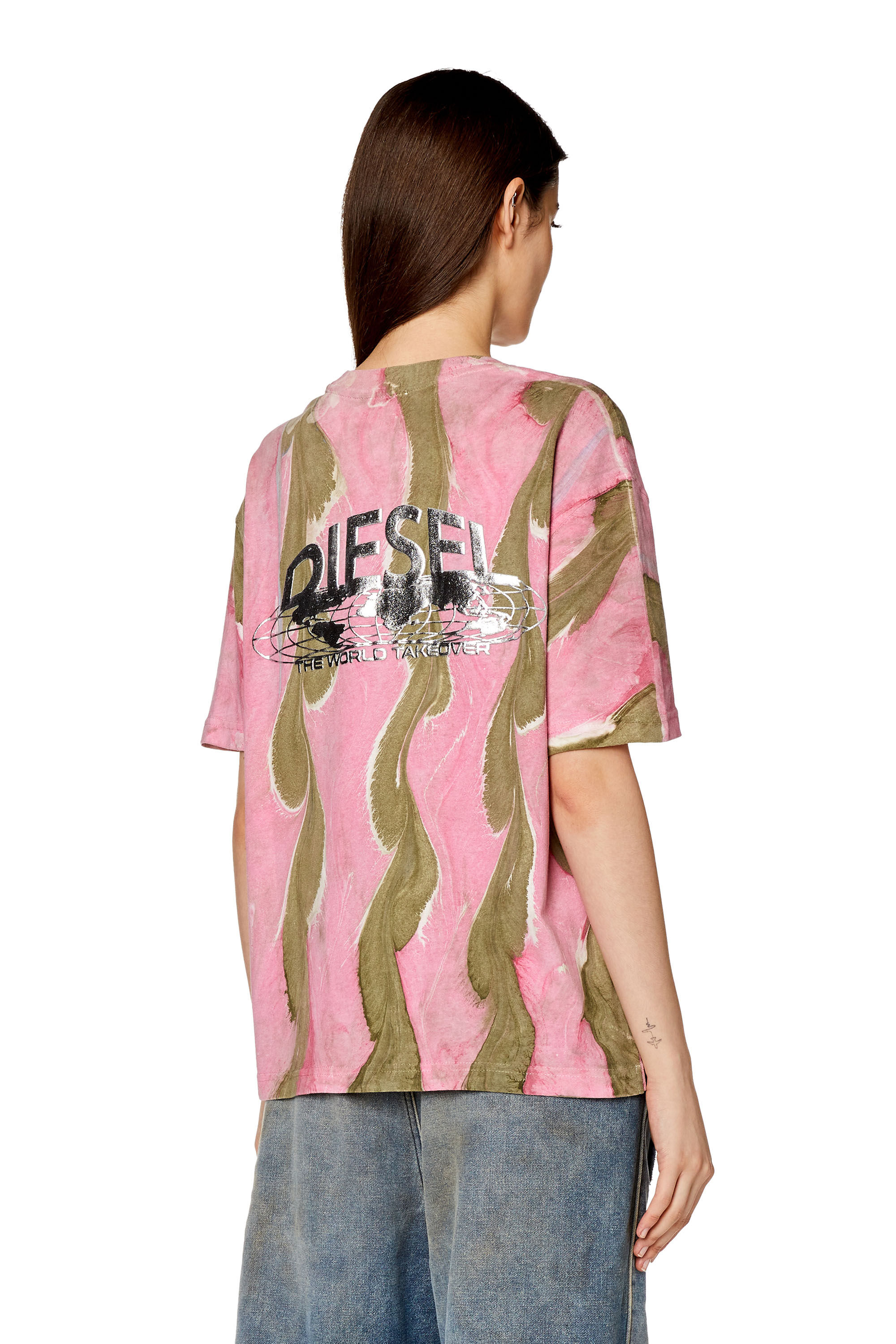Diesel pink t shirt hotsell