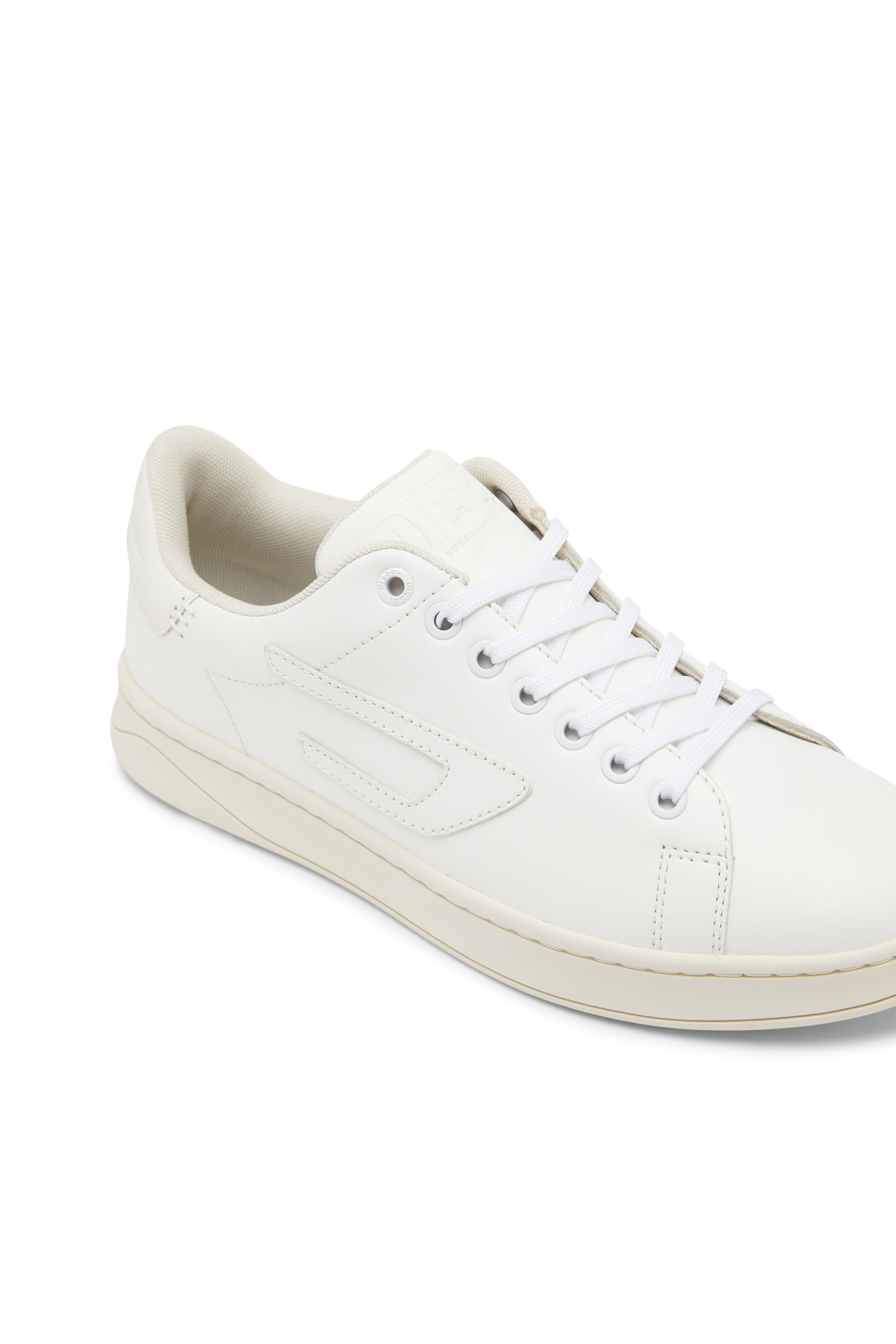 Diesel white leather sneakers deals