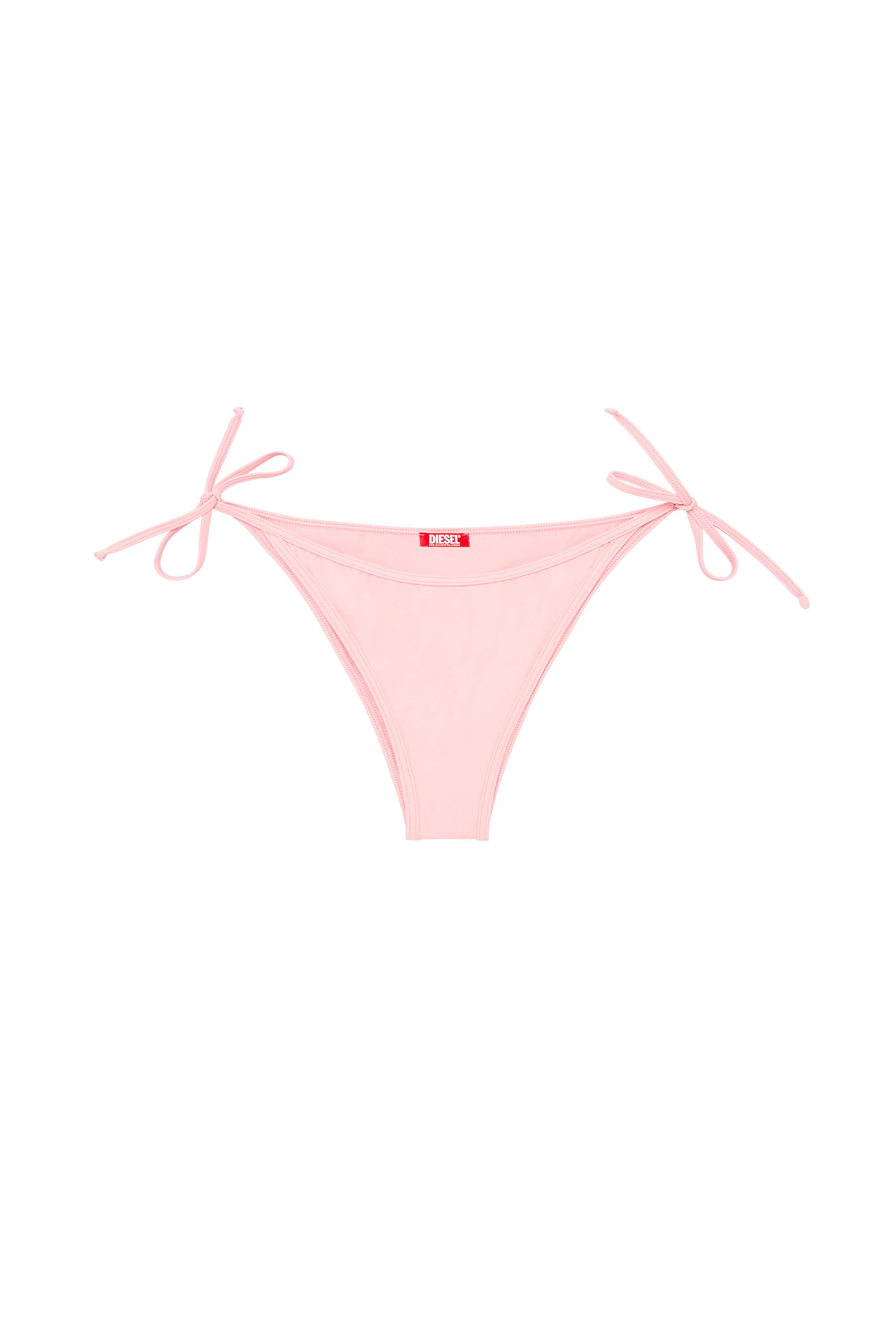 Diesel - BRAZILIAN-D-CORE, Woman's Tie-side bikini bottoms with logo back in Pink - 4
