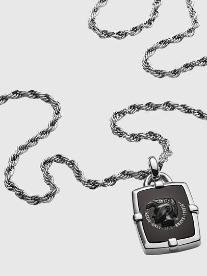 DX1174, Silver/Black Diesel - DX1174, Silver/Black - Necklaces - Image 2