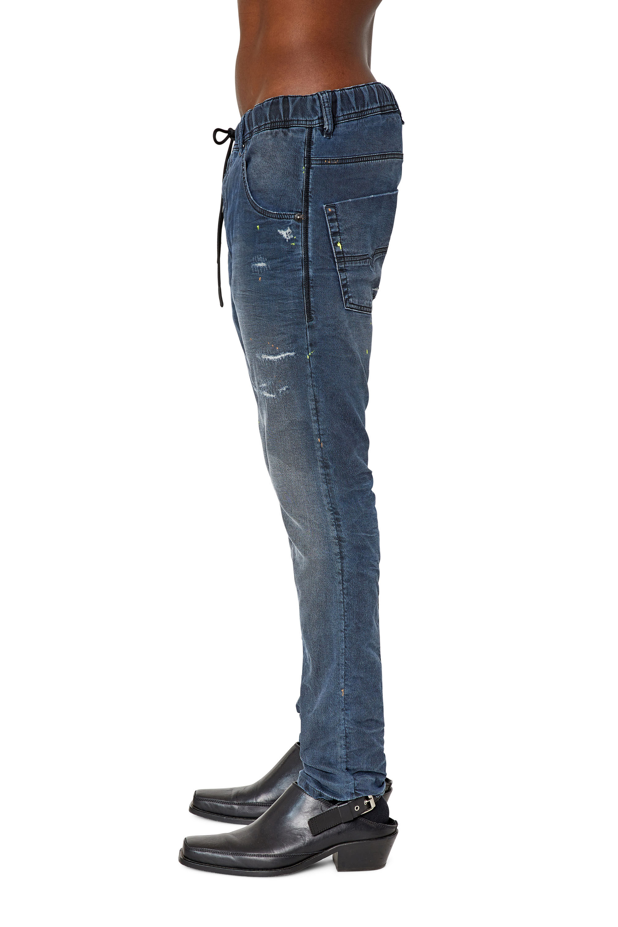 Diesel - Krooley JoggJeans® 069QH Tapered, Azul Oscuro - Image 5