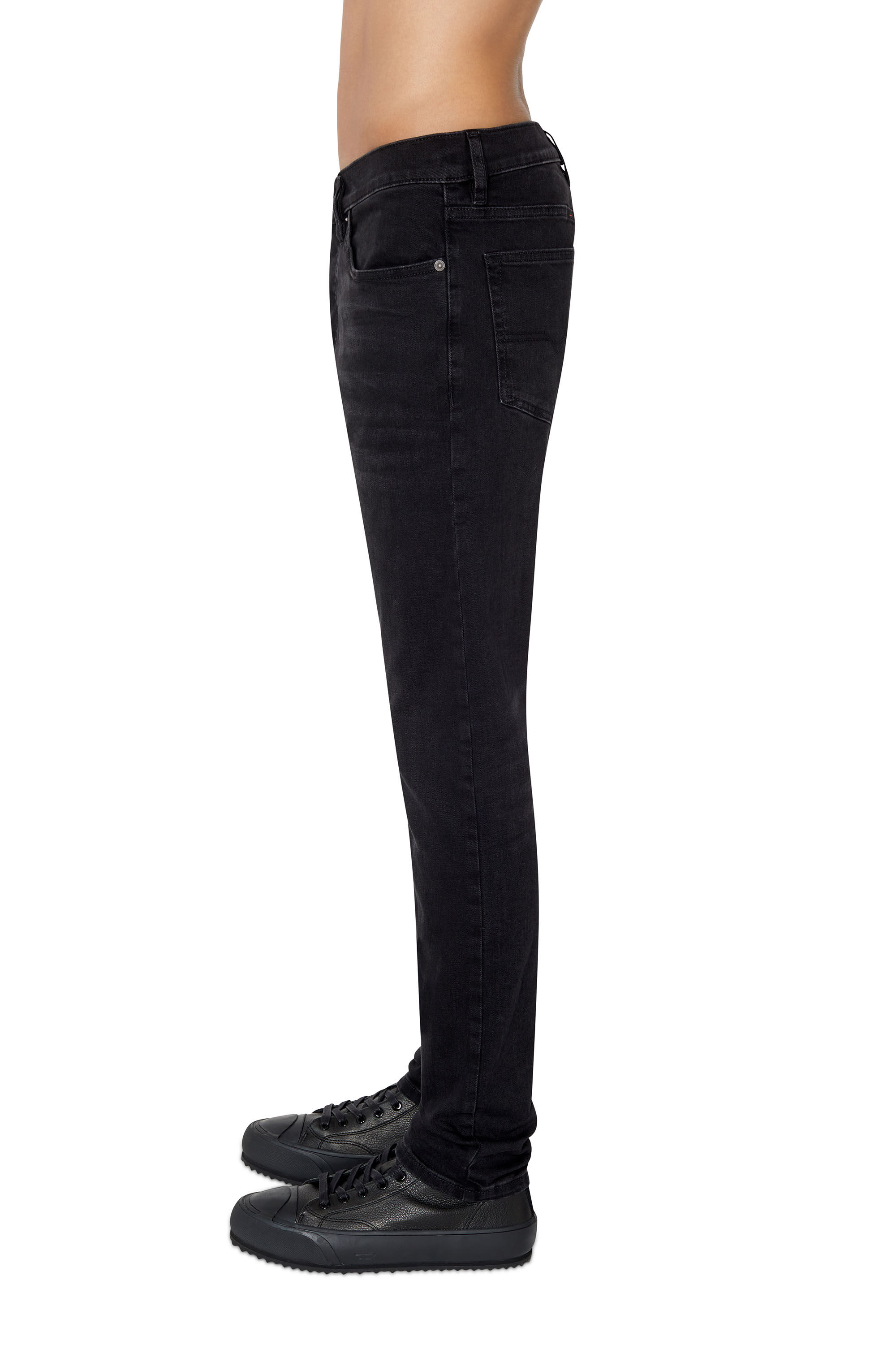 Diesel - D-Luster 0IHAU Slim Jeans, Negro/Gris oscuro - Image 5